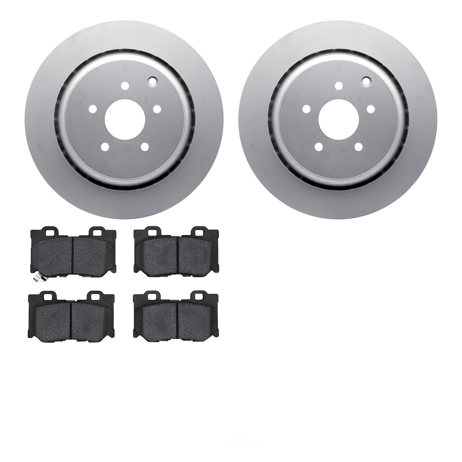 Dynamic Friction Company 4502-68026 DFC GEOSPEC Rotors with 5000 Advanced Brake Pads