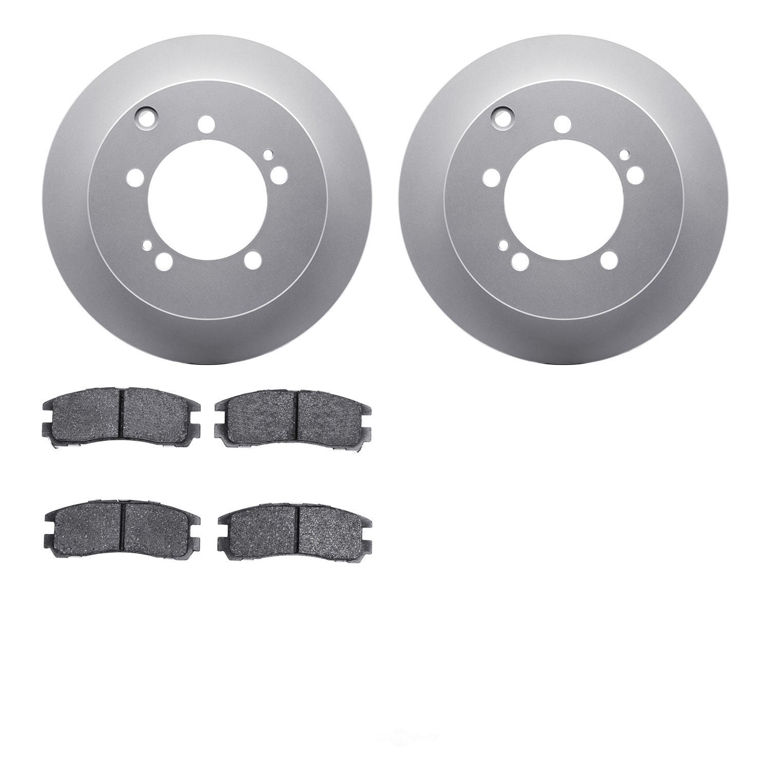 Dynamic Friction Company 4502-72045 DFC GEOSPEC Rotors with 5000 Advanced Brake Pads