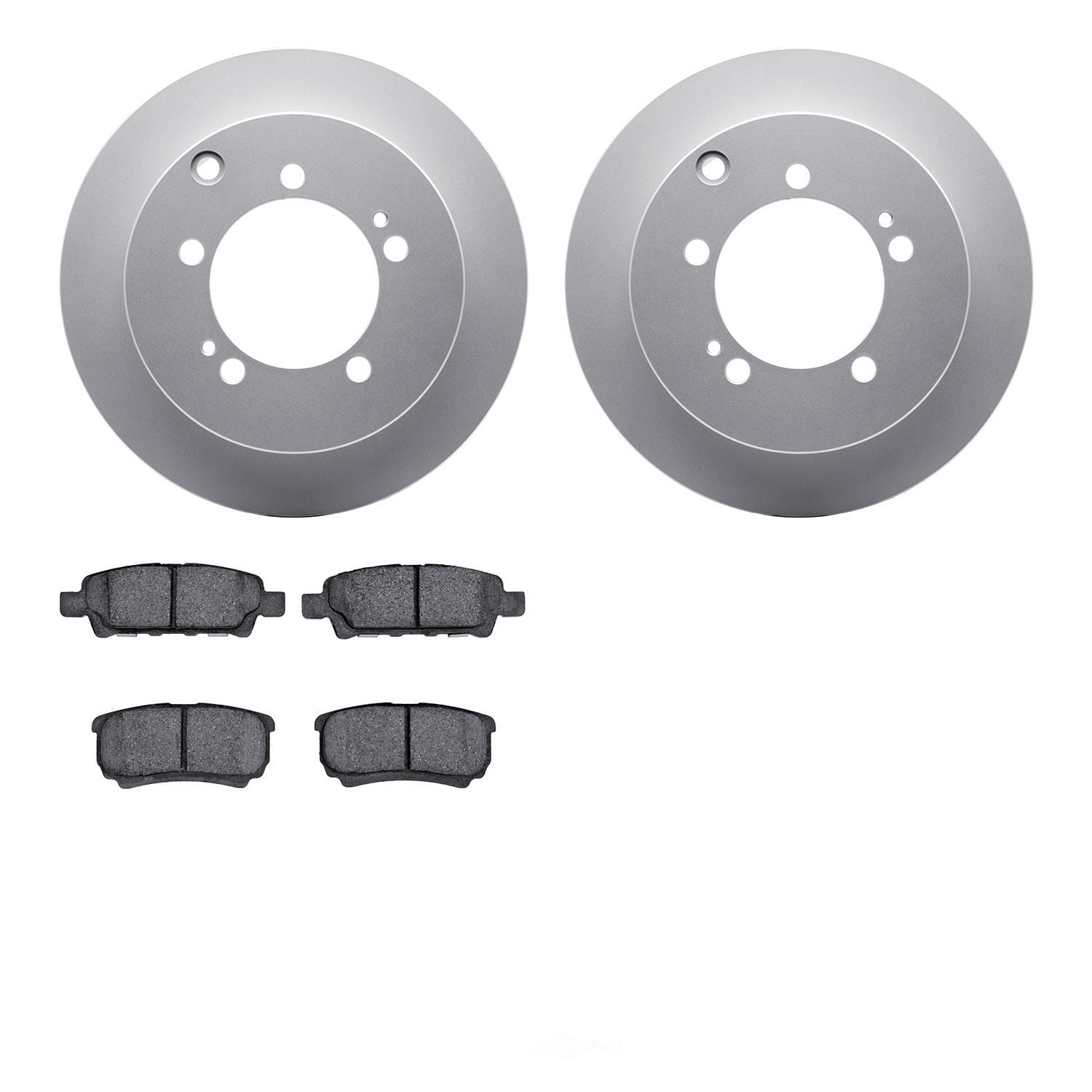 Dynamic Friction Company 4502-72046 DFC GEOSPEC Rotors with 5000 Advanced Brake Pads