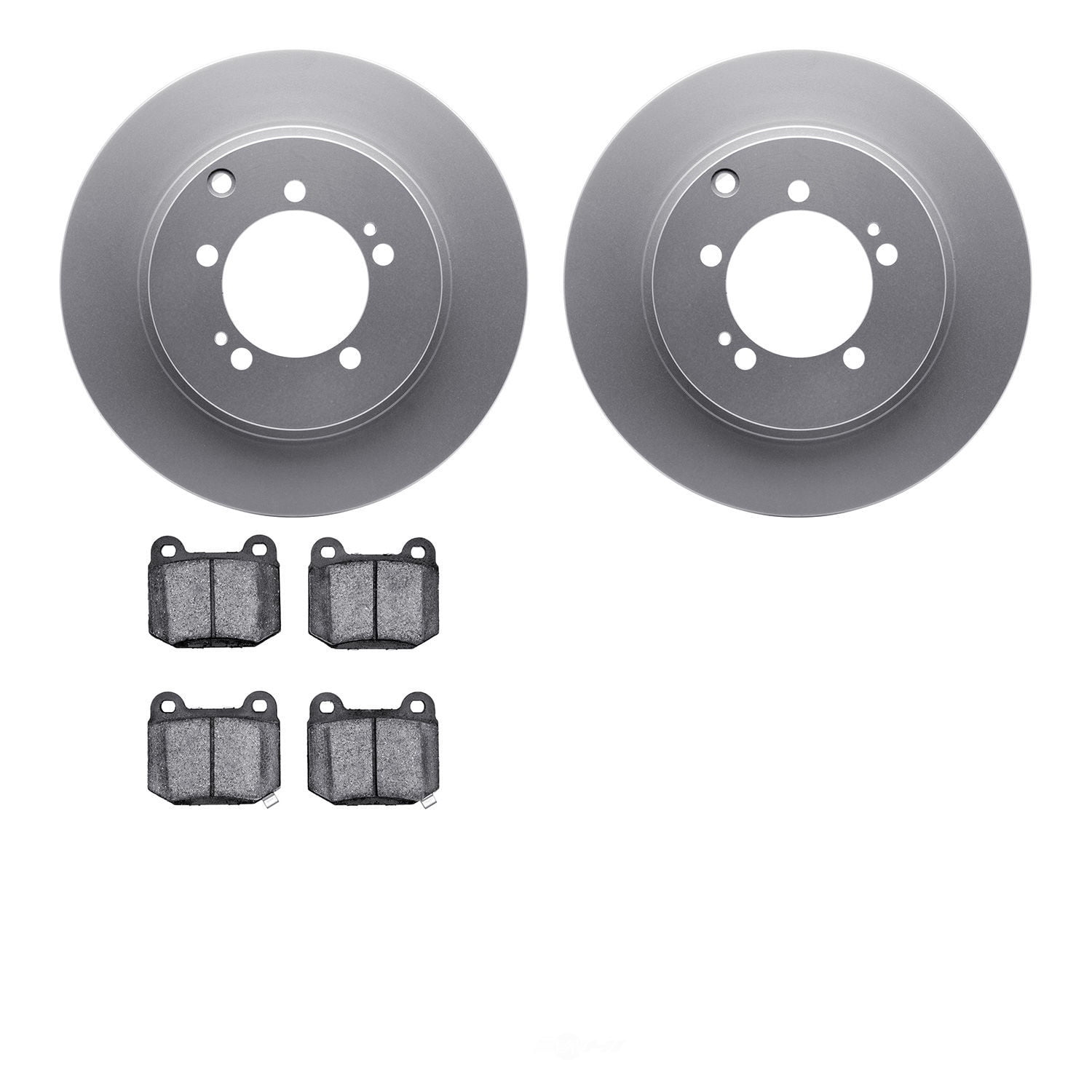 Dynamic Friction Company 4502-72054 DFC GEOSPEC Rotors with 5000 Advanced Brake Pads