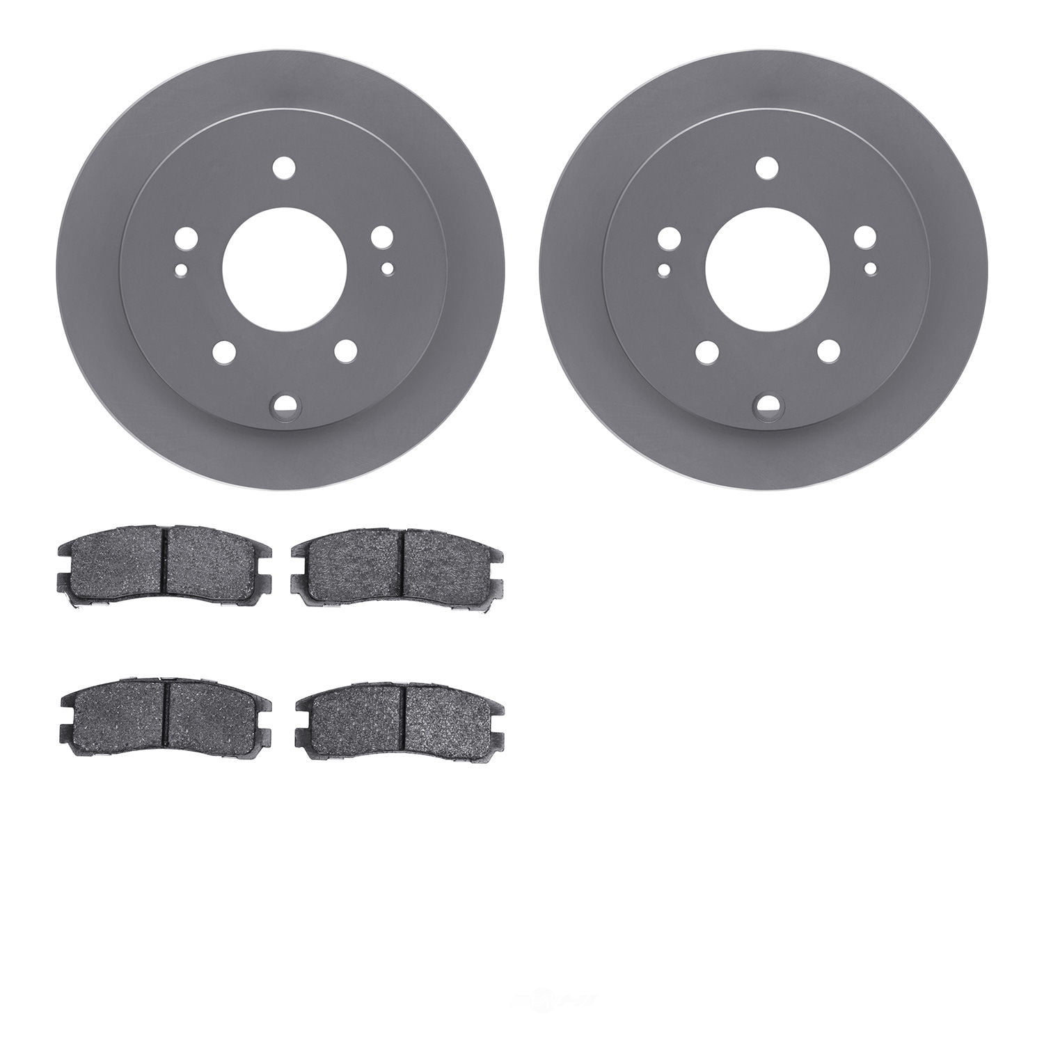 Dynamic Friction Company 4502-72057 DFC GEOSPEC Rotors with 5000 Advanced Brake Pads