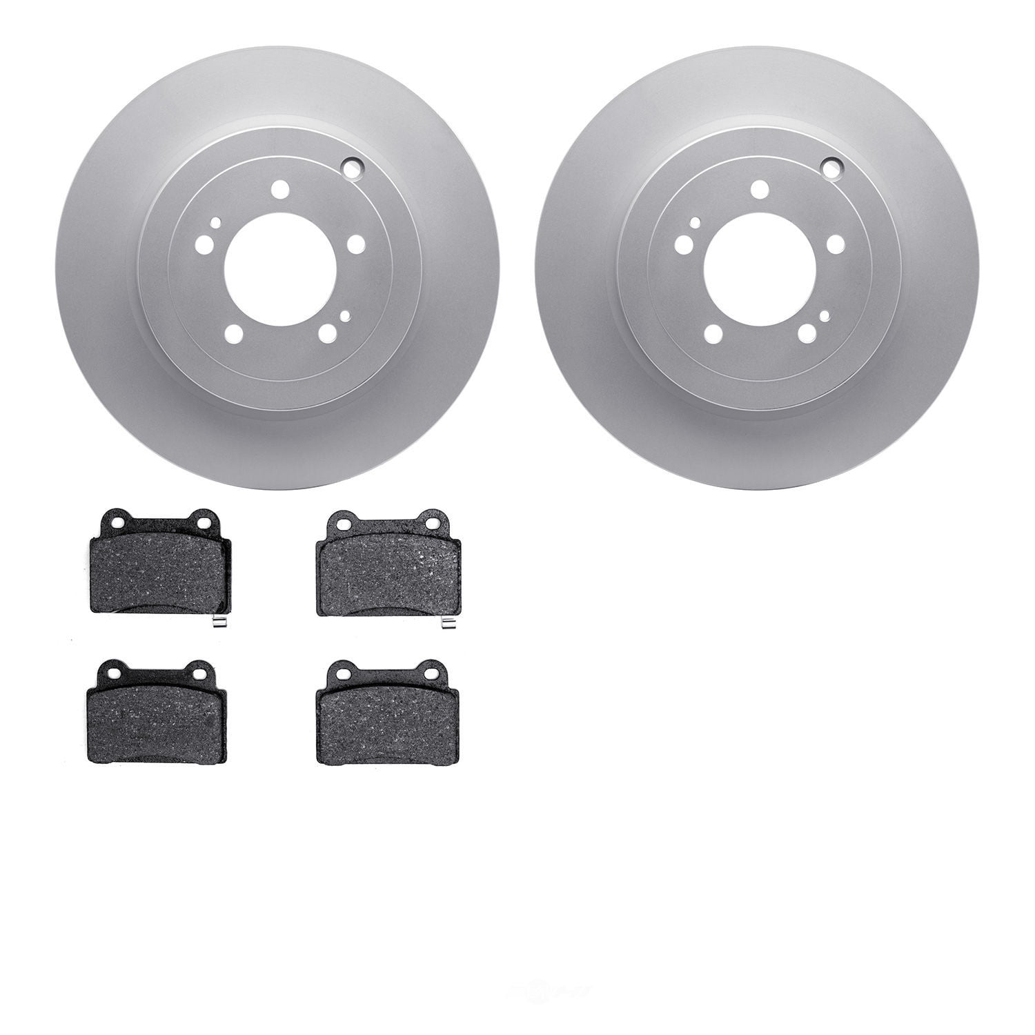 Dynamic Friction Company 4502-72061 DFC GEOSPEC Rotors with 5000 Advanced Brake Pads