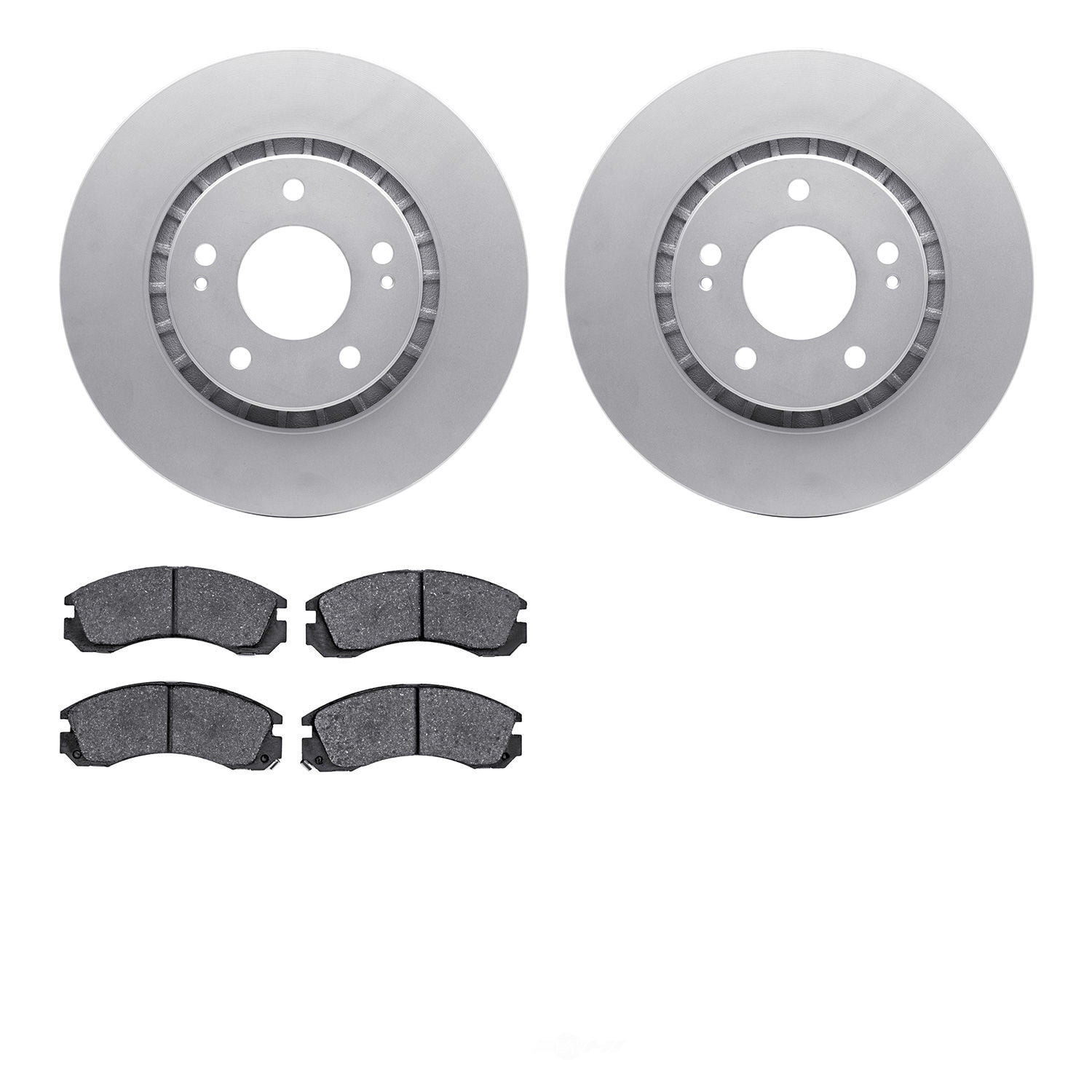 Dynamic Friction Company 4502-72065 DFC GEOSPEC Rotors with 5000 Advanced Brake Pads