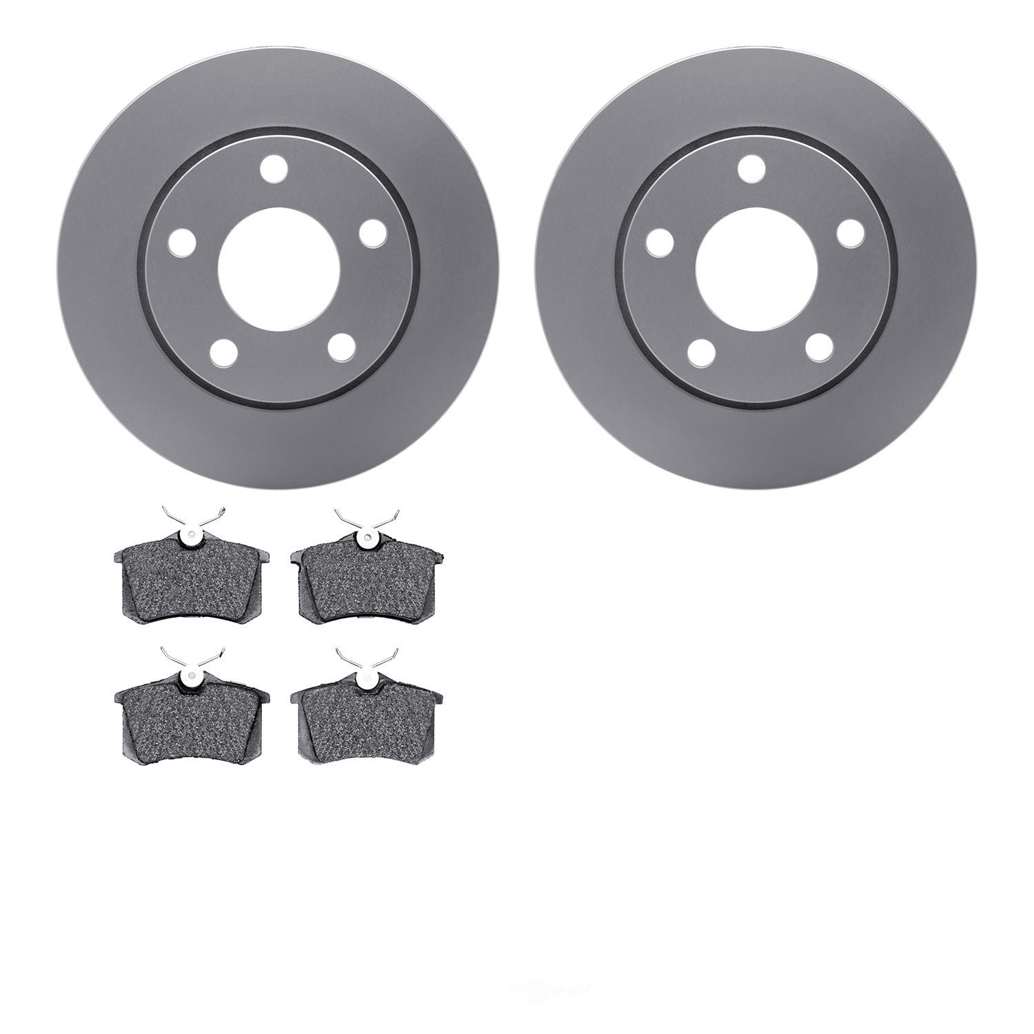 Dynamic Friction Company 4502-73089 DFC GEOSPEC Rotors with 5000 Advanced Brake Pads