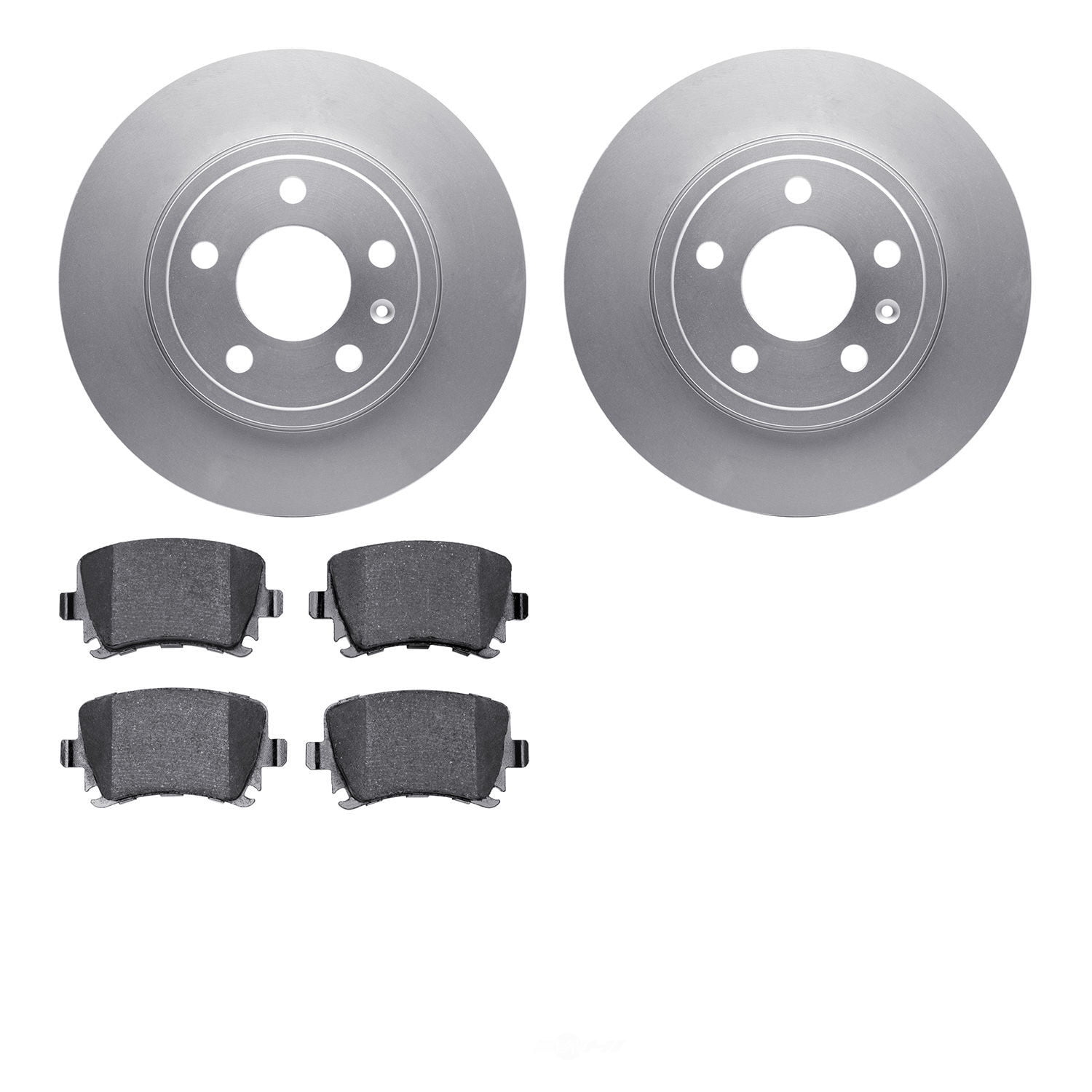 Dynamic Friction Company 4502-73105 DFC GEOSPEC Rotors with 5000 Advanced Brake Pads