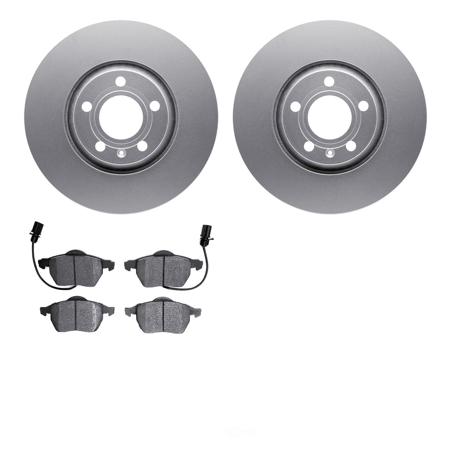 Dynamic Friction Company 4502-73118 DFC GEOSPEC Rotors with 5000 Advanced Brake Pads
