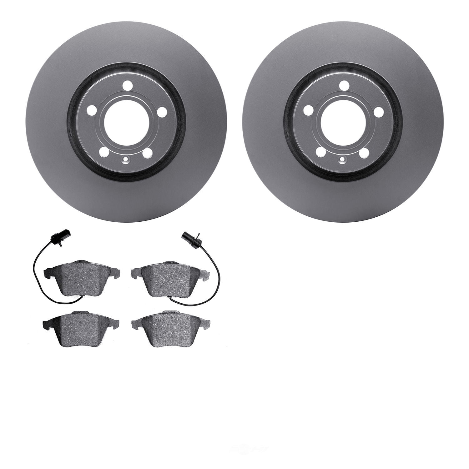 Dynamic Friction Company 4502-73123 DFC GEOSPEC Rotors with 5000 Advanced Brake Pads
