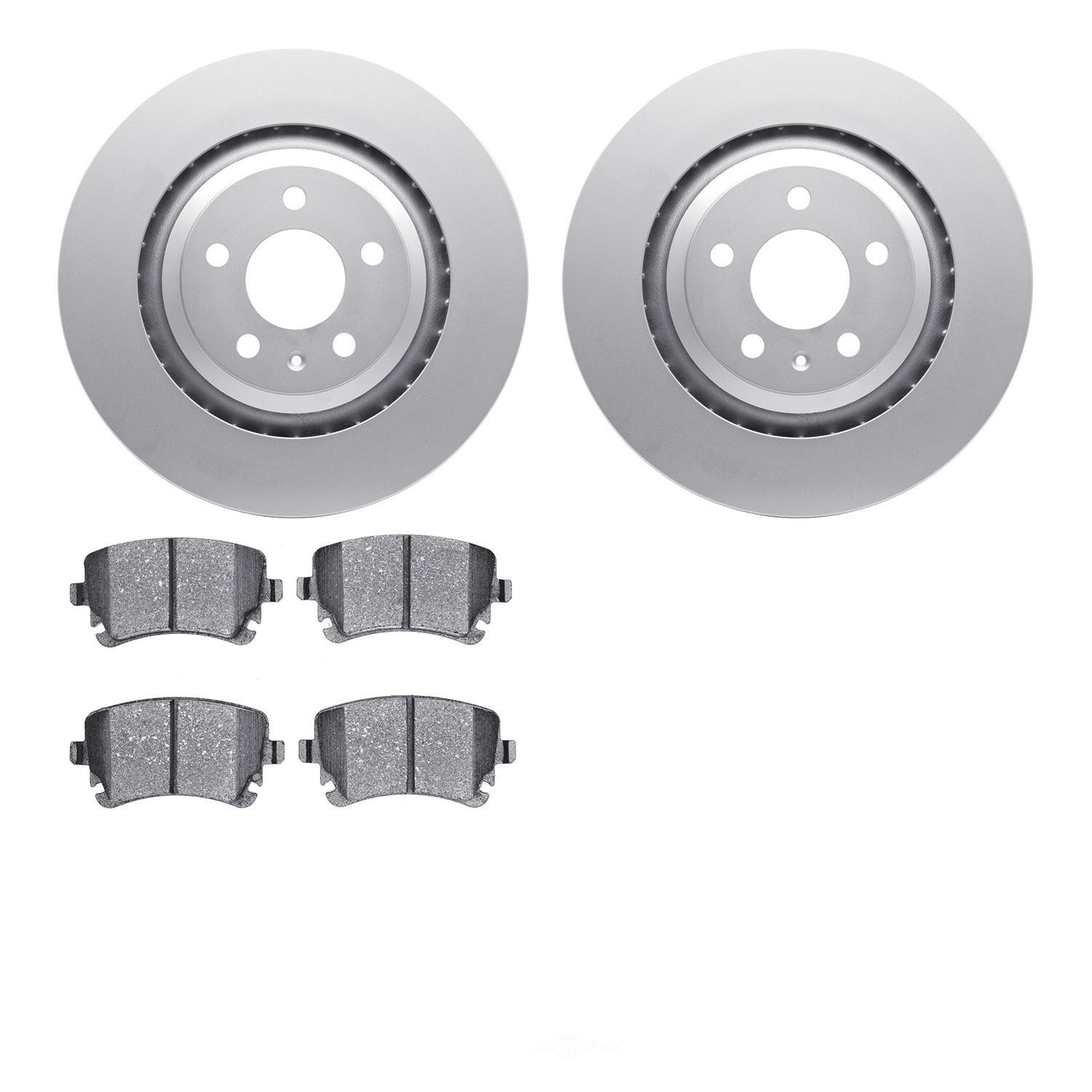 Dynamic Friction Company 4502-73124 DFC GEOSPEC Rotors with 5000 Advanced Brake Pads