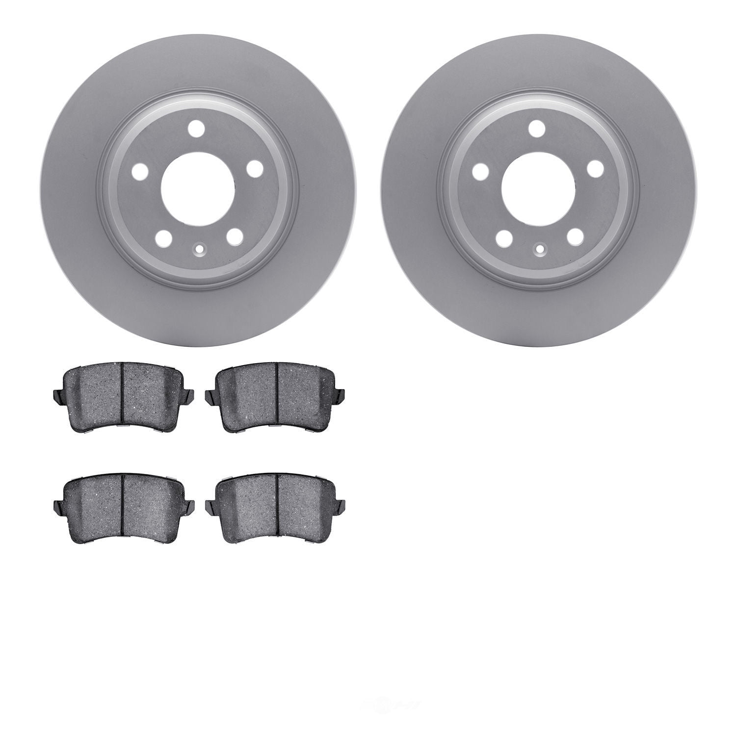 Dynamic Friction Company 4502-73137 DFC GEOSPEC Rotors with 5000 Advanced Brake Pads