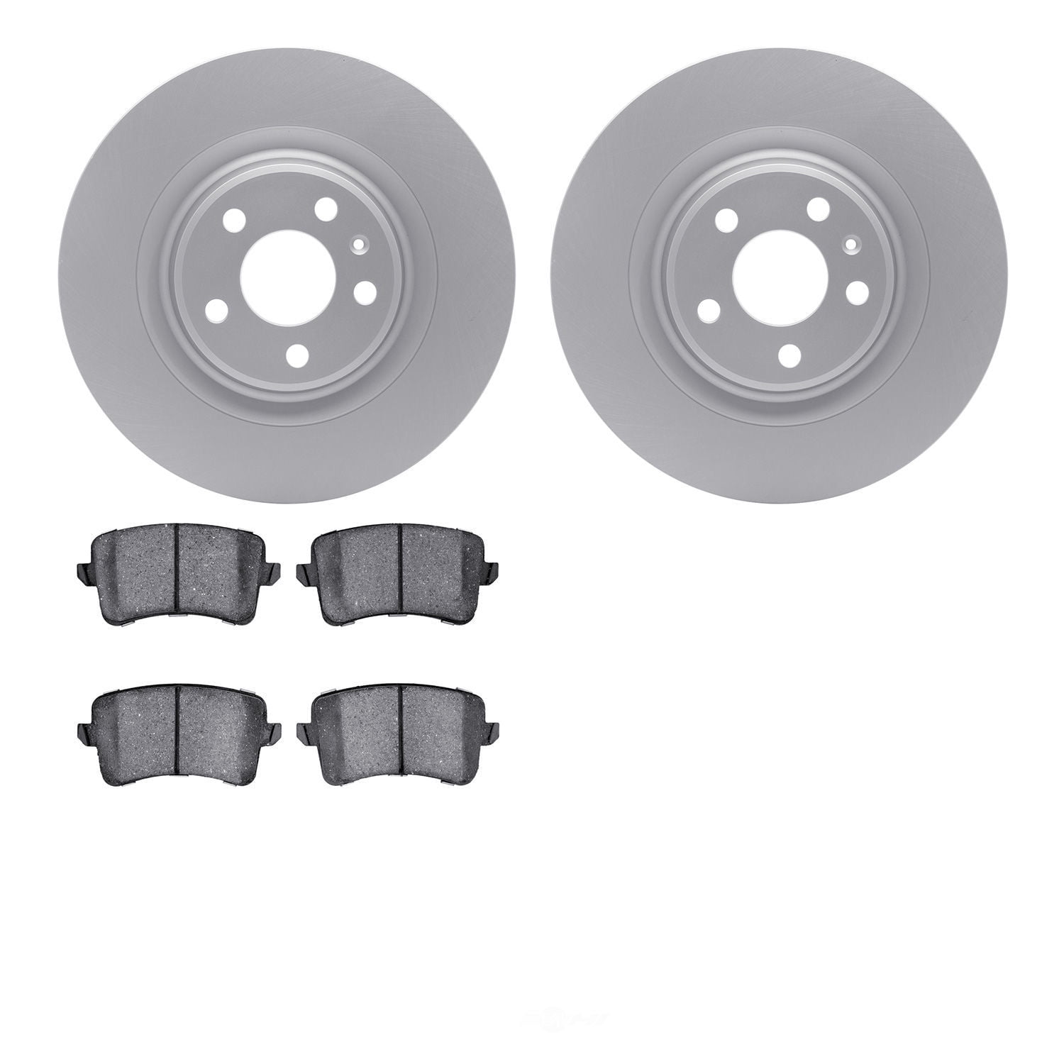 Dynamic Friction Company 4502-73153 DFC GEOSPEC Rotors with 5000 Advanced Brake Pads