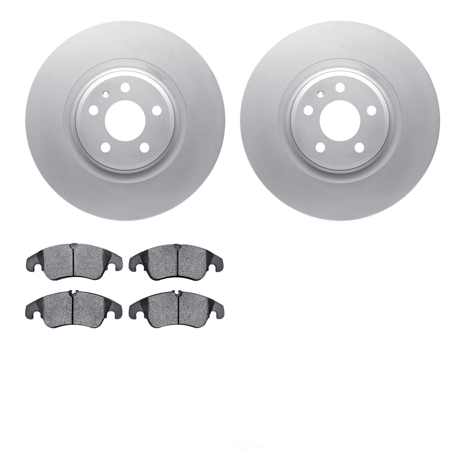 Dynamic Friction Company 4502-73158 DFC GEOSPEC Rotors with 5000 Advanced Brake Pads