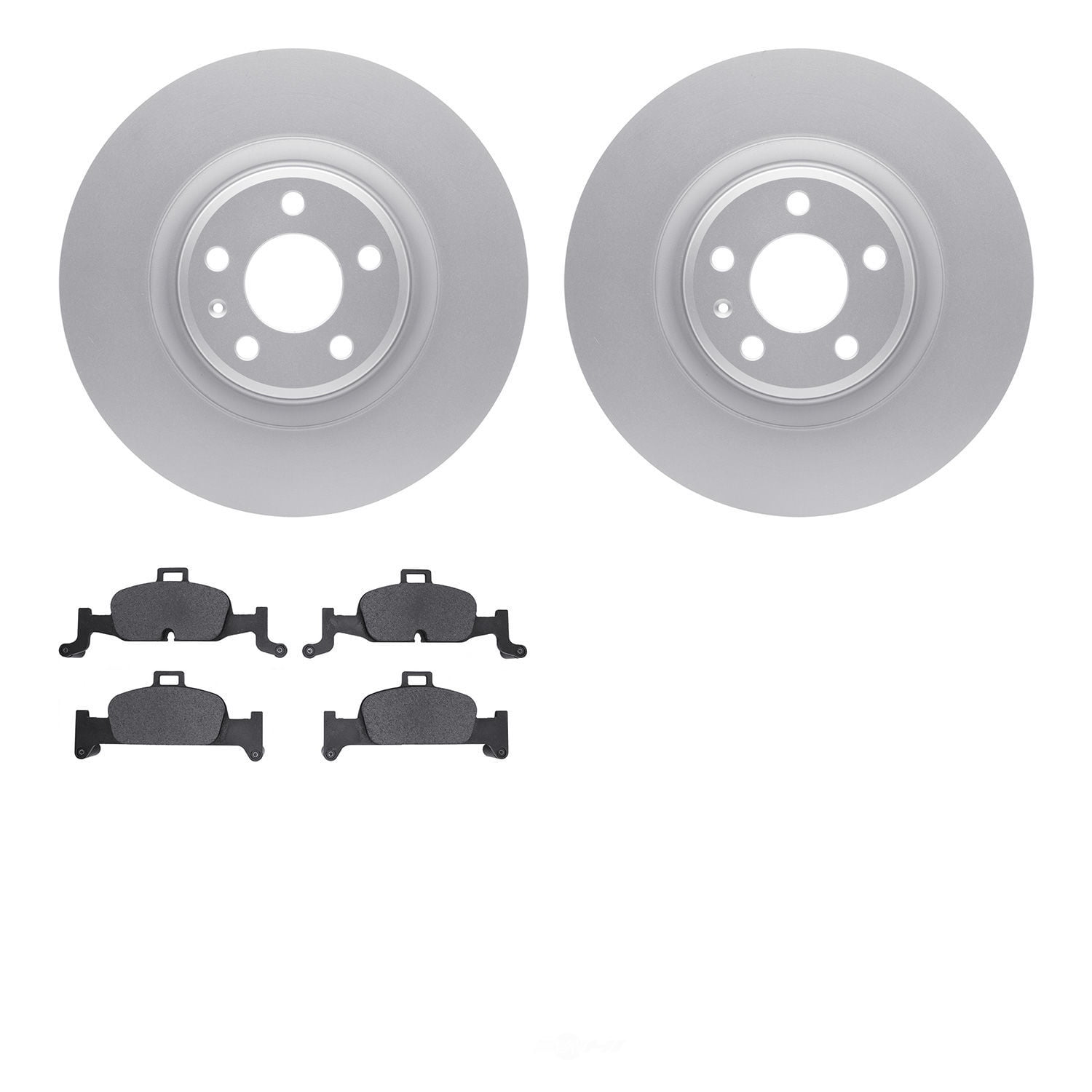 Dynamic Friction Company 4502-73168 DFC GEOSPEC Rotors with 5000 Advanced Brake Pads