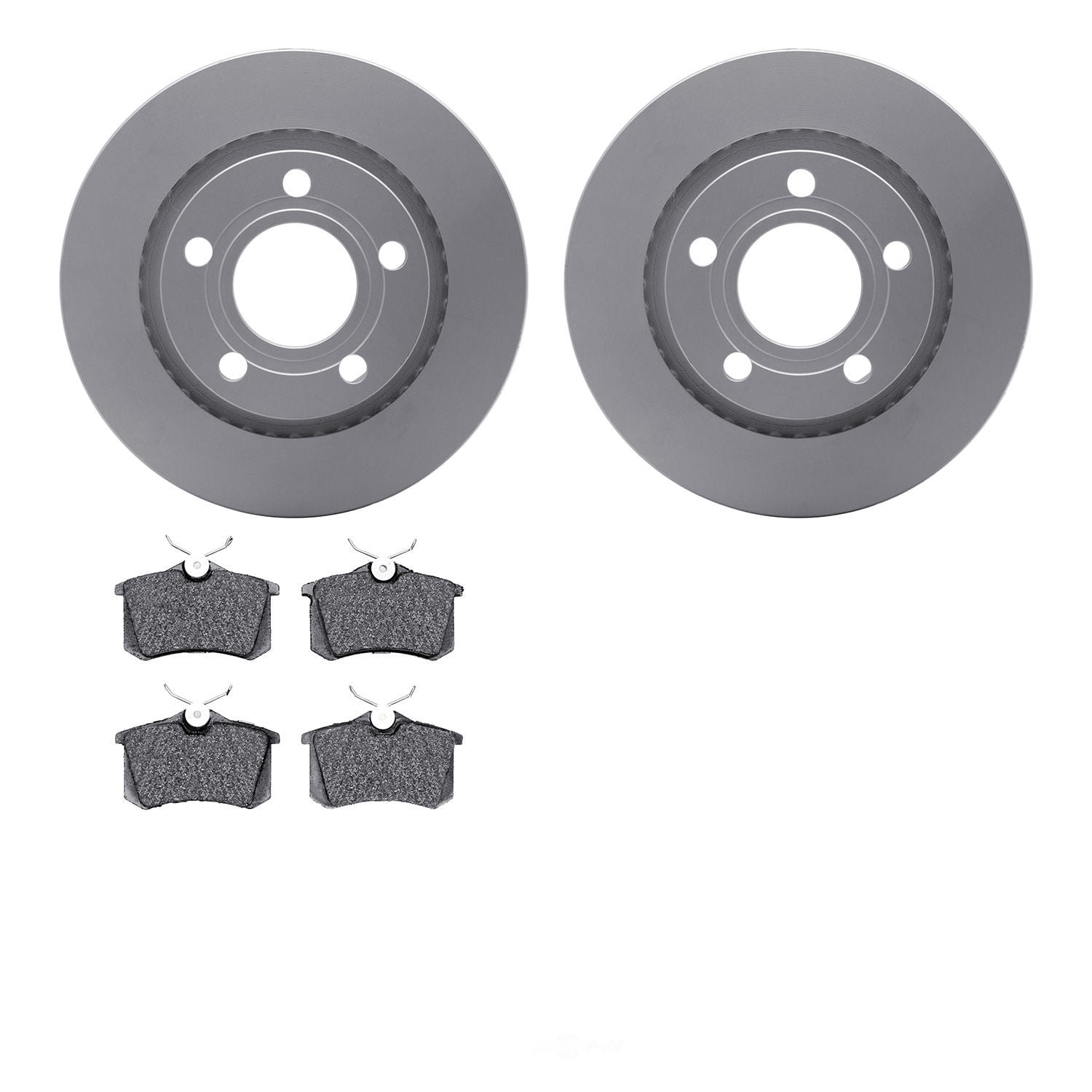 Dynamic Friction Company 4502-74105 DFC GEOSPEC Rotors with 5000 Advanced Brake Pads