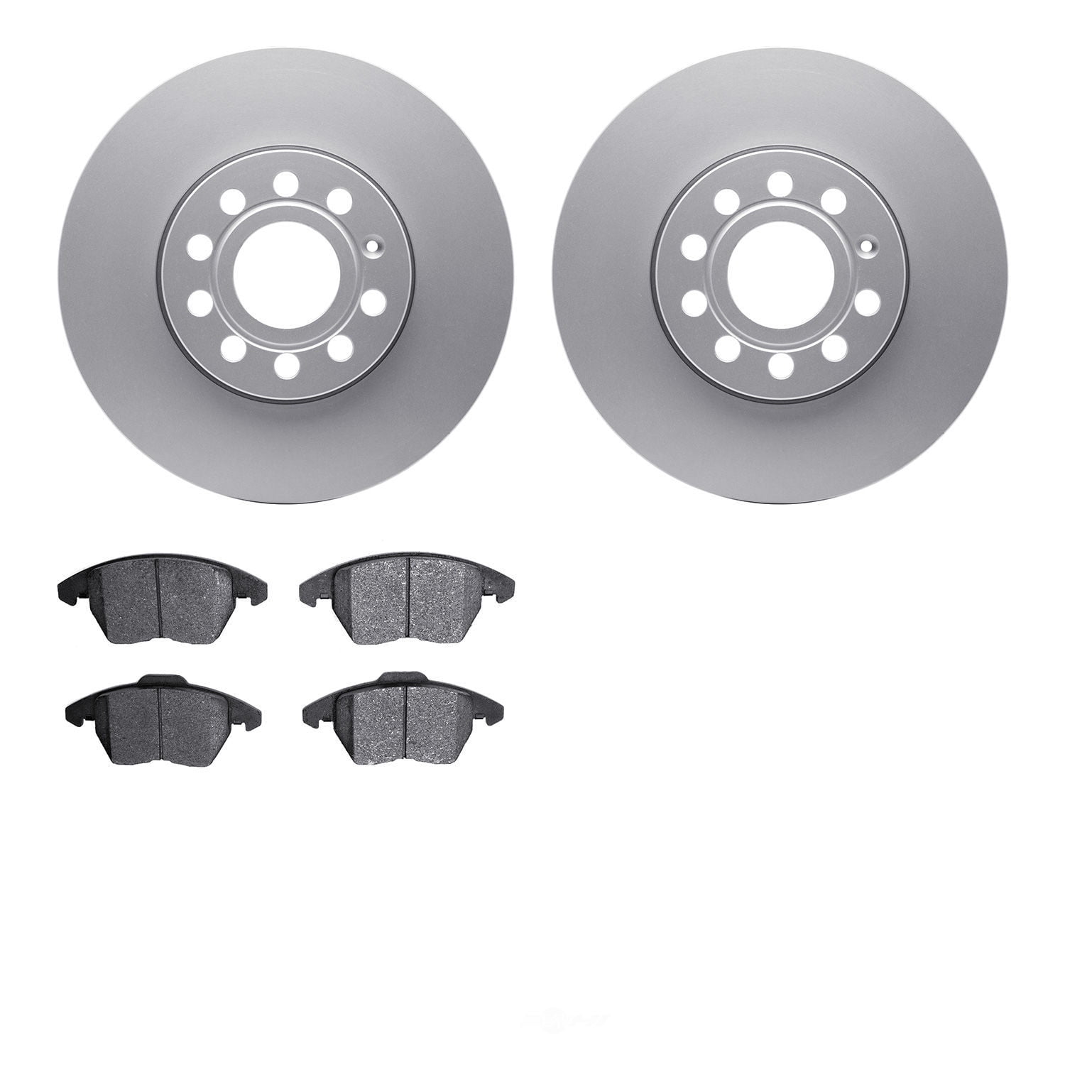 Dynamic Friction Company 4502-74109 DFC GEOSPEC Rotors with 5000 Advanced Brake Pads
