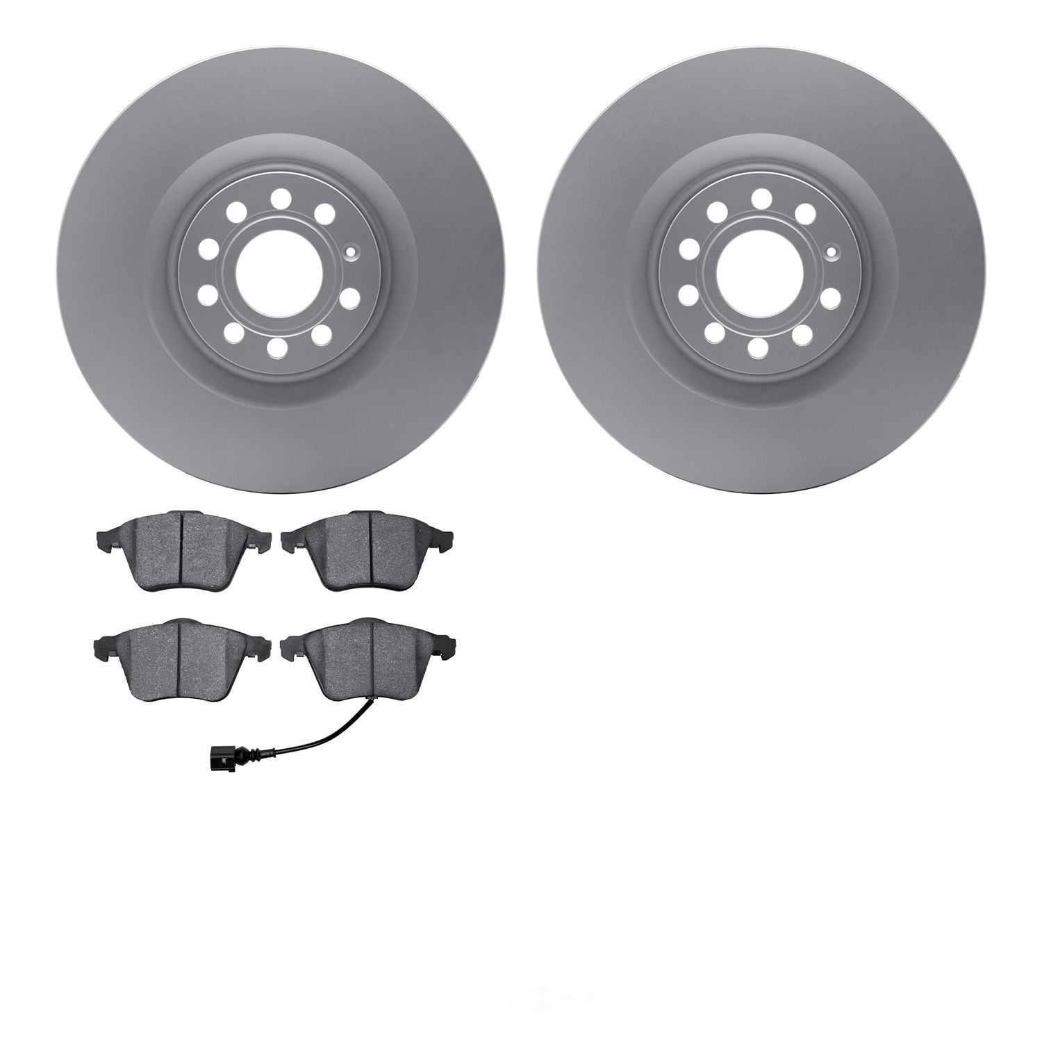 Dynamic Friction Company 4502-74114 DFC GEOSPEC Rotors with 5000 Advanced Brake Pads