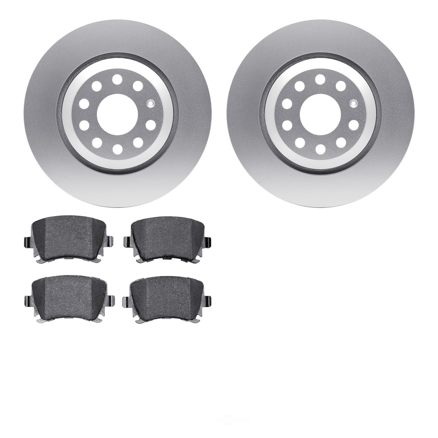 Dynamic Friction Company 4502-74116 DFC GEOSPEC Rotors with 5000 Advanced Brake Pads