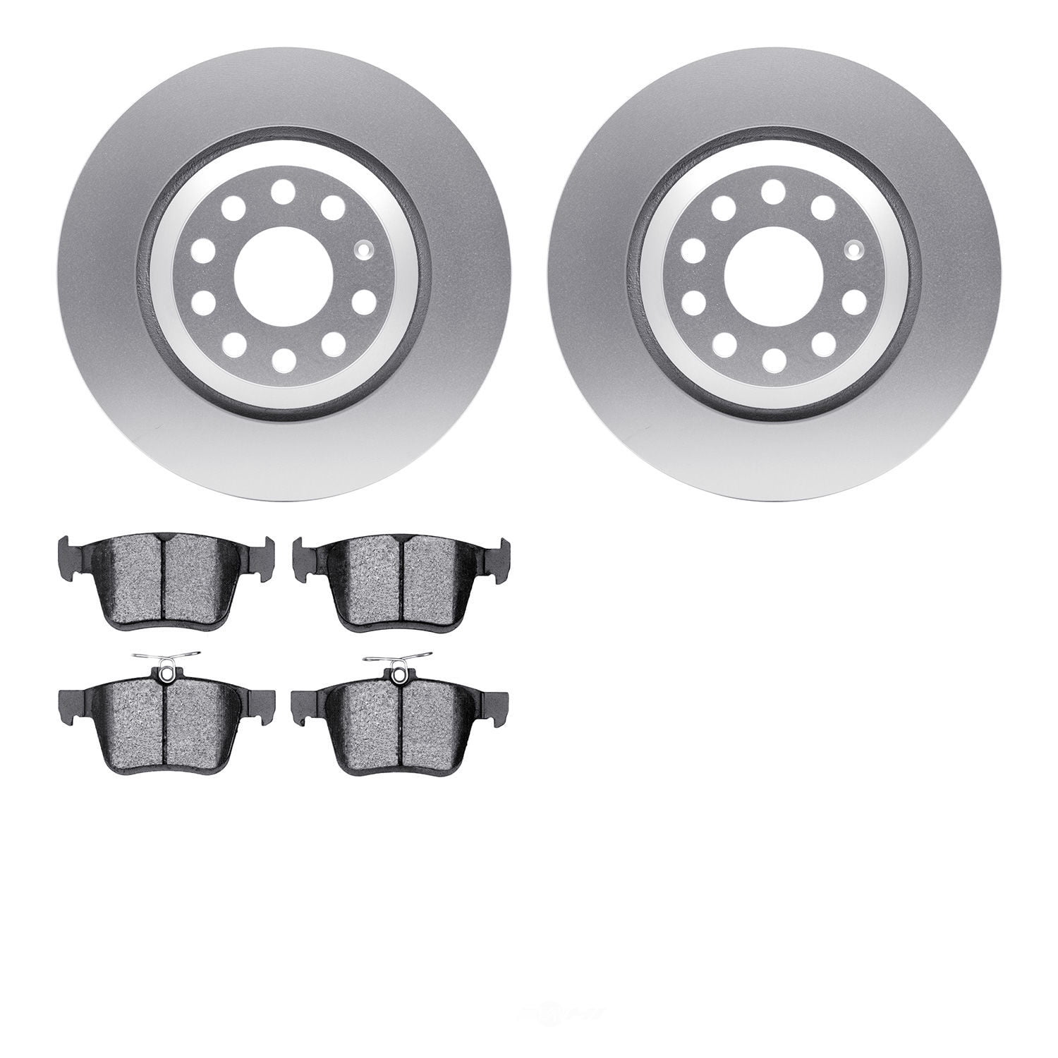 Dynamic Friction Company 4502-74117 DFC GEOSPEC Rotors with 5000 Advanced Brake Pads