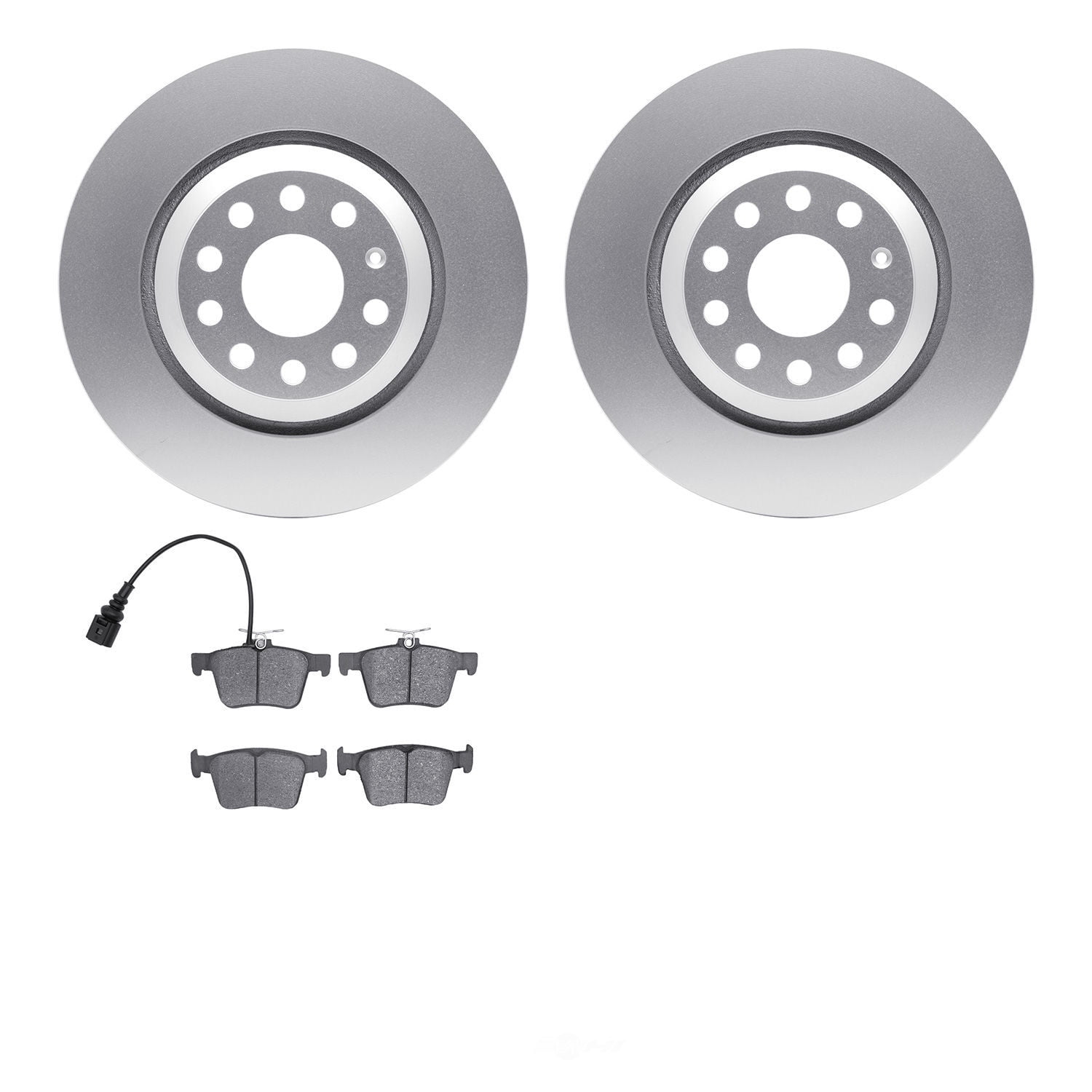 Dynamic Friction Company 4502-74119 DFC GEOSPEC Rotors with 5000 Advanced Brake Pads