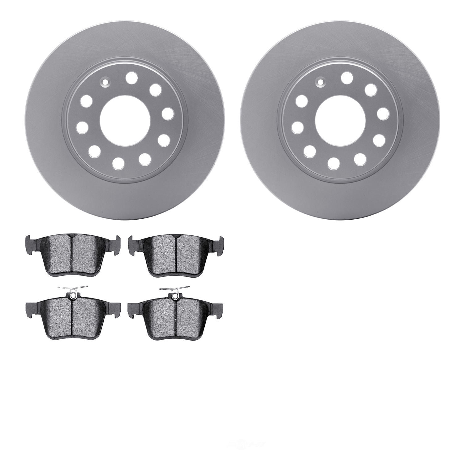 Dynamic Friction Company 4502-74121 DFC GEOSPEC Rotors with 5000 Advanced Brake Pads