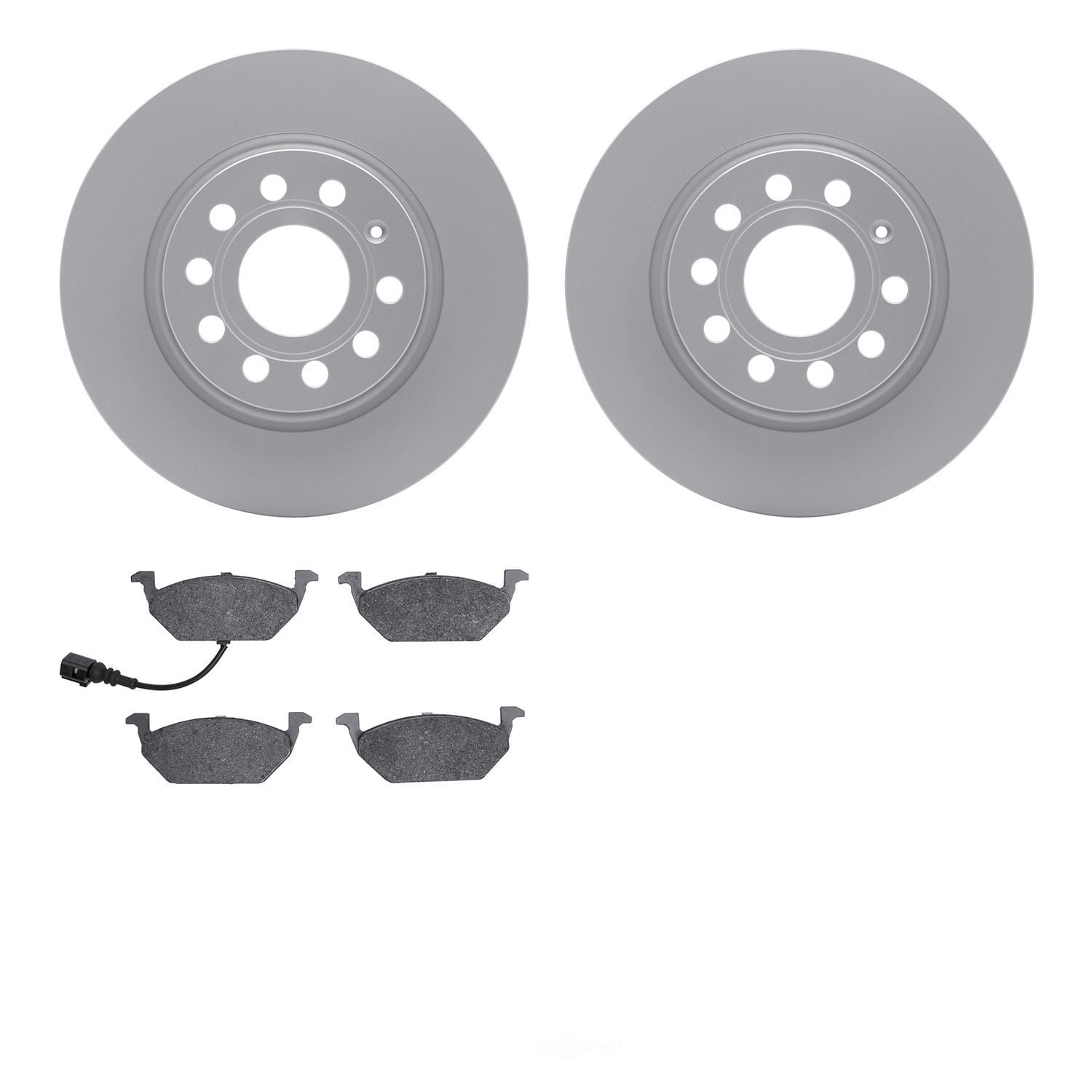 Dynamic Friction Company 4502-74126 DFC GEOSPEC Rotors with 5000 Advanced Brake Pads