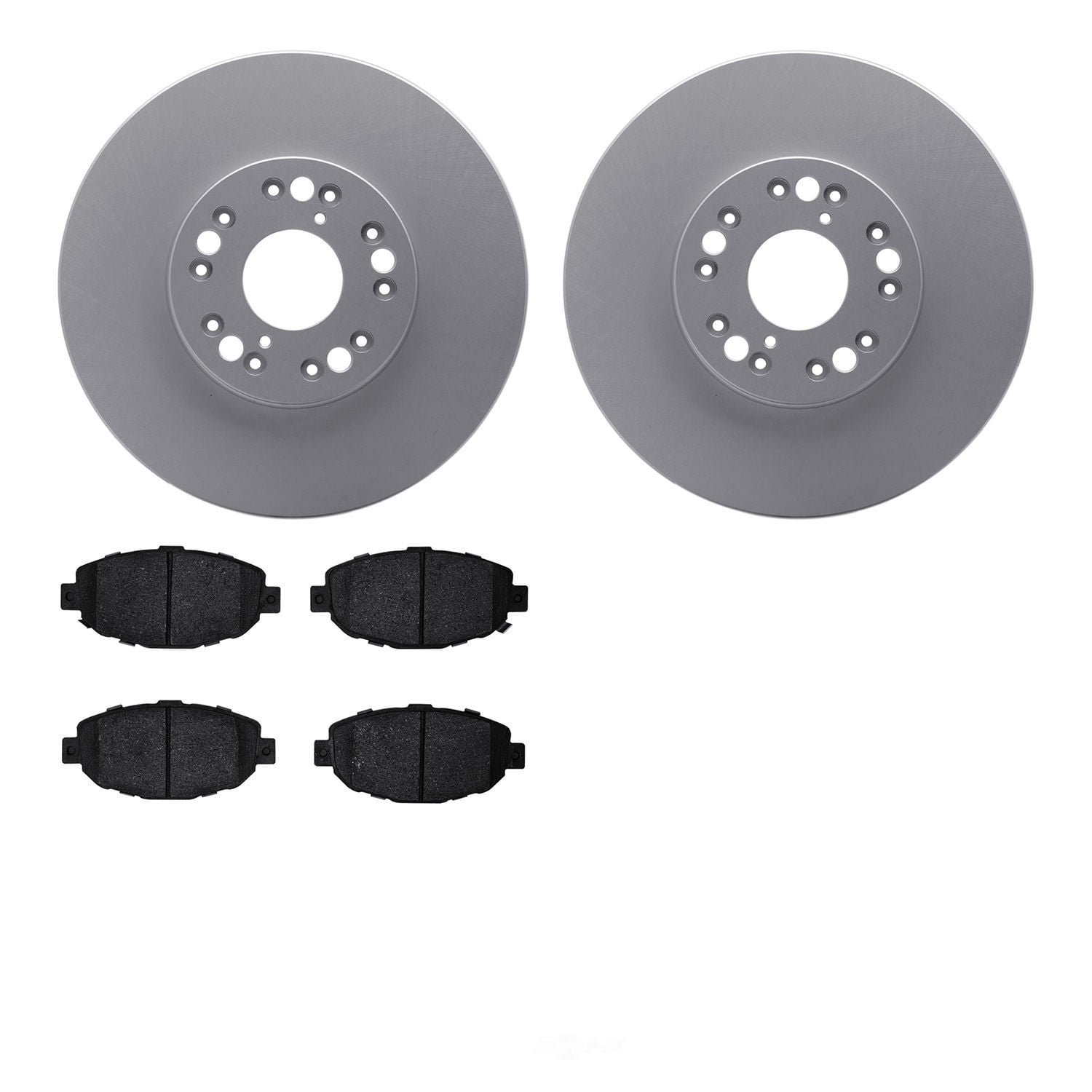 Dynamic Friction Company 4502-75018 DFC GEOSPEC Rotors with 5000 Advanced Brake Pads