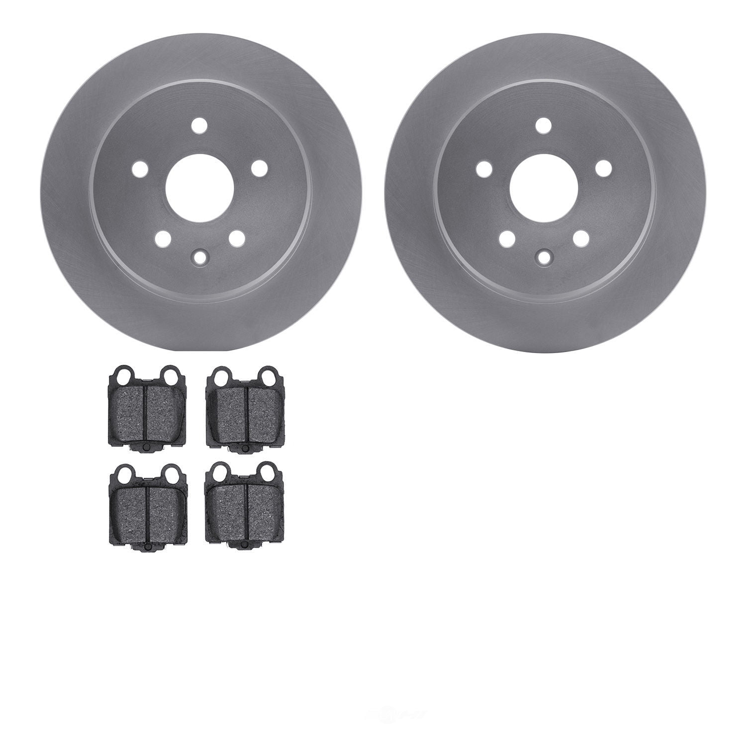 Dynamic Friction Company 4502-75037 DFC GEOSPEC Rotors with 5000 Advanced Brake Pads