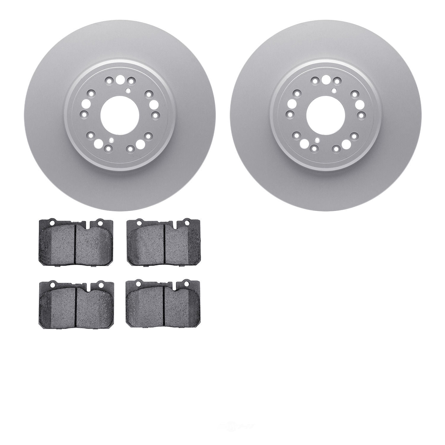 Dynamic Friction Company 4502-75038 DFC GEOSPEC Rotors with 5000 Advanced Brake Pads