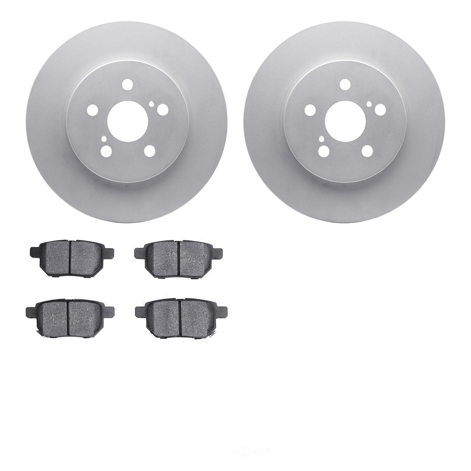Dynamic Friction Company 4502-75049 DFC GEOSPEC Rotors with 5000 Advanced Brake Pads