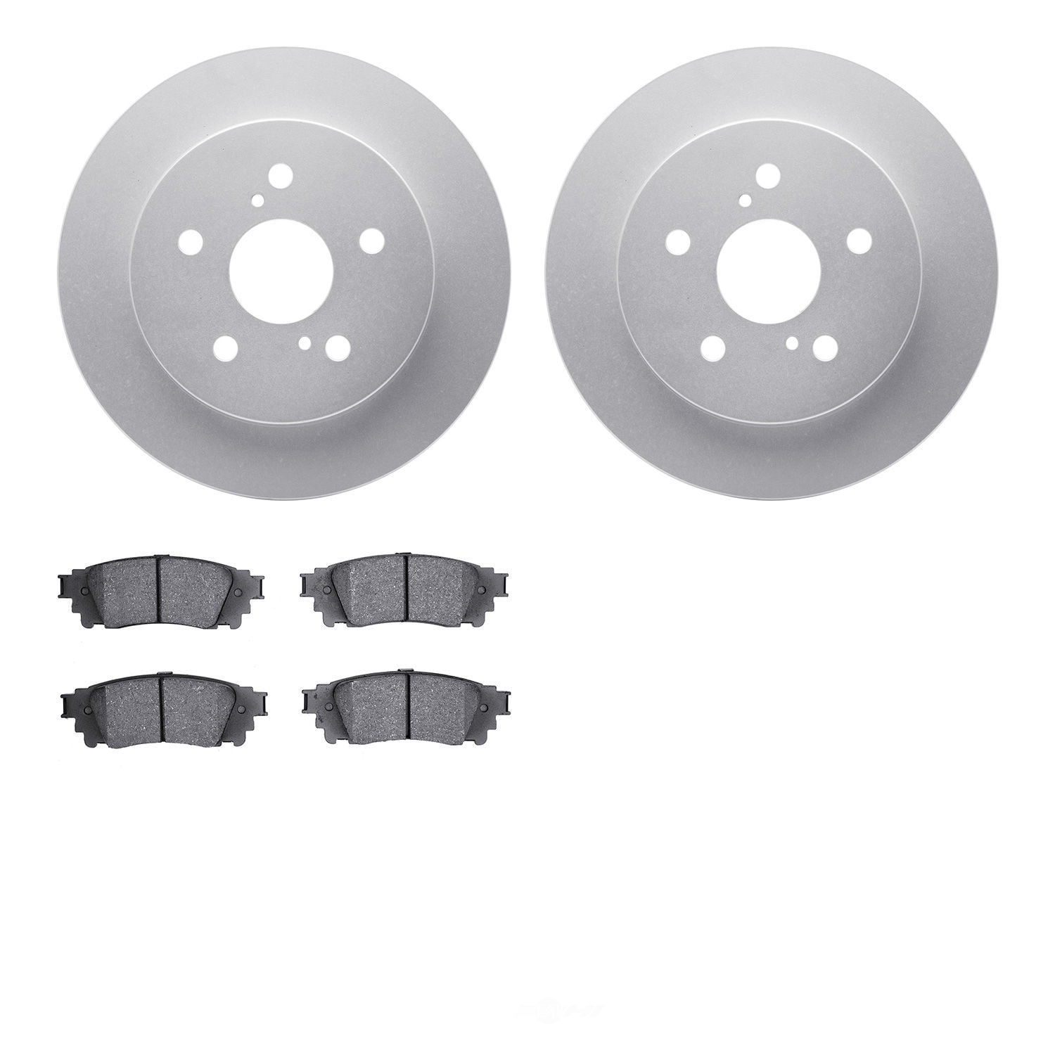 Dynamic Friction Company 4502-75051 DFC GEOSPEC Rotors with 5000 Advanced Brake Pads