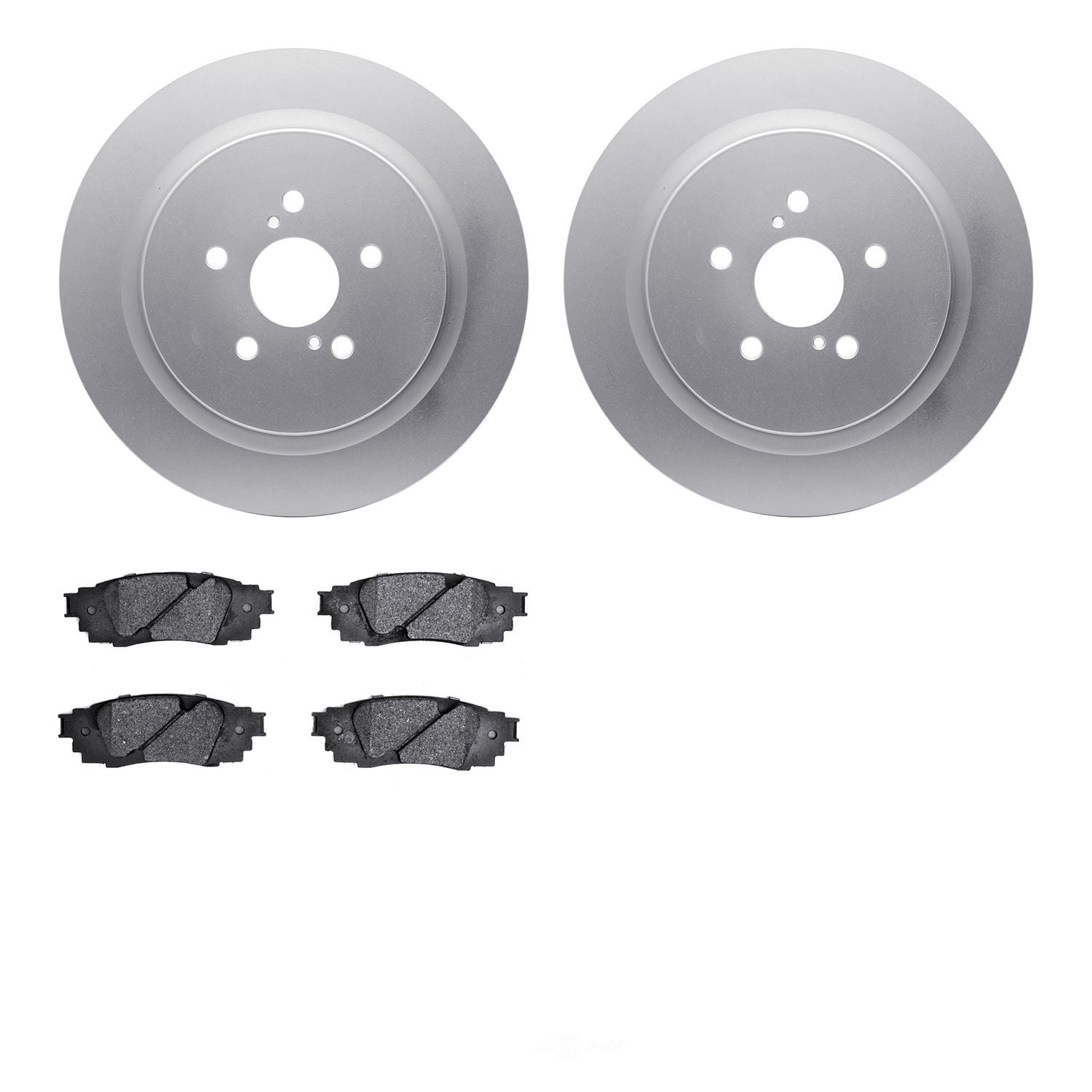 Dynamic Friction Company 4502-75053 DFC GEOSPEC Rotors with 5000 Advanced Brake Pads