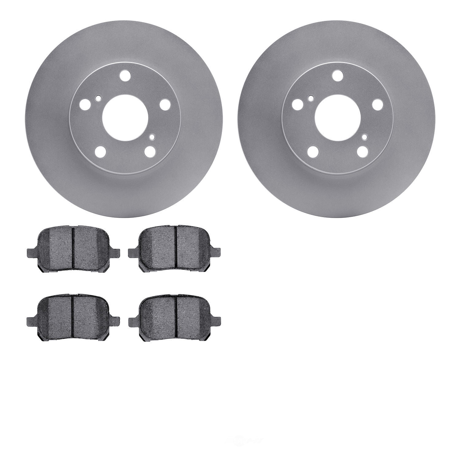 Dynamic Friction Company 4502-76097 DFC GEOSPEC Rotors with 5000 Advanced Brake Pads
