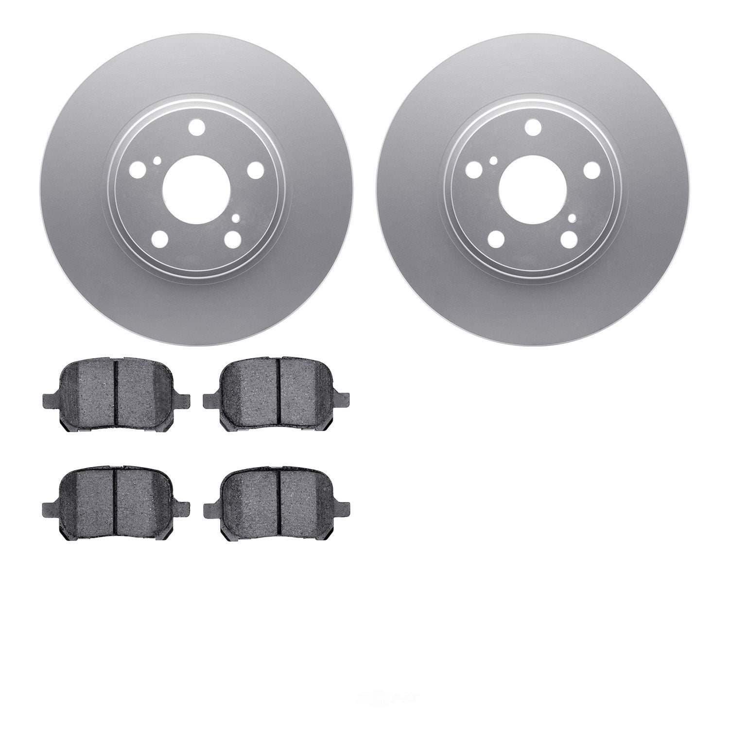 Dynamic Friction Company 4502-76104 DFC GEOSPEC Rotors with 5000 Advanced Brake Pads