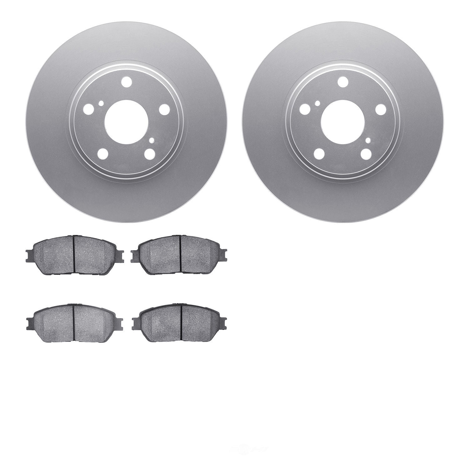 Dynamic Friction Company 4502-76106 DFC GEOSPEC Rotors with 5000 Advanced Brake Pads