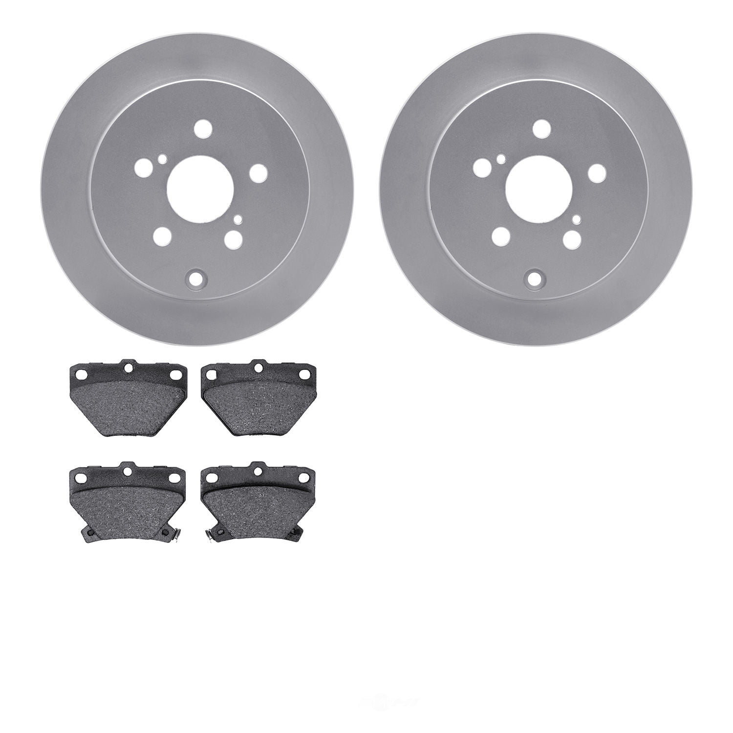 Dynamic Friction Company 4502-76115 DFC GEOSPEC Rotors with 5000 Advanced Brake Pads