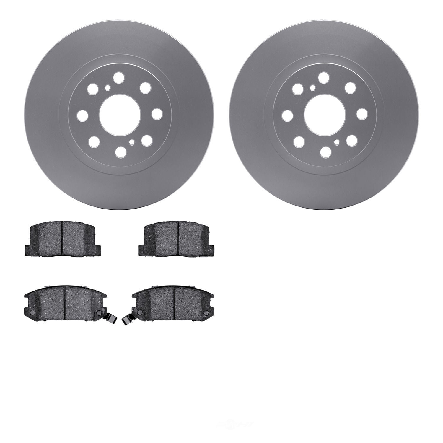 Dynamic Friction Company 4502-76120 DFC GEOSPEC Rotors with 5000 Advanced Brake Pads