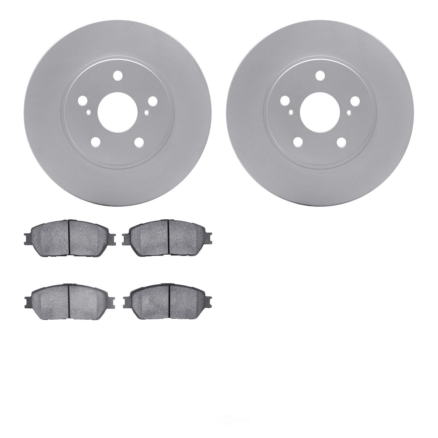 Dynamic Friction Company 4502-76123 DFC GEOSPEC Rotors with 5000 Advanced Brake Pads