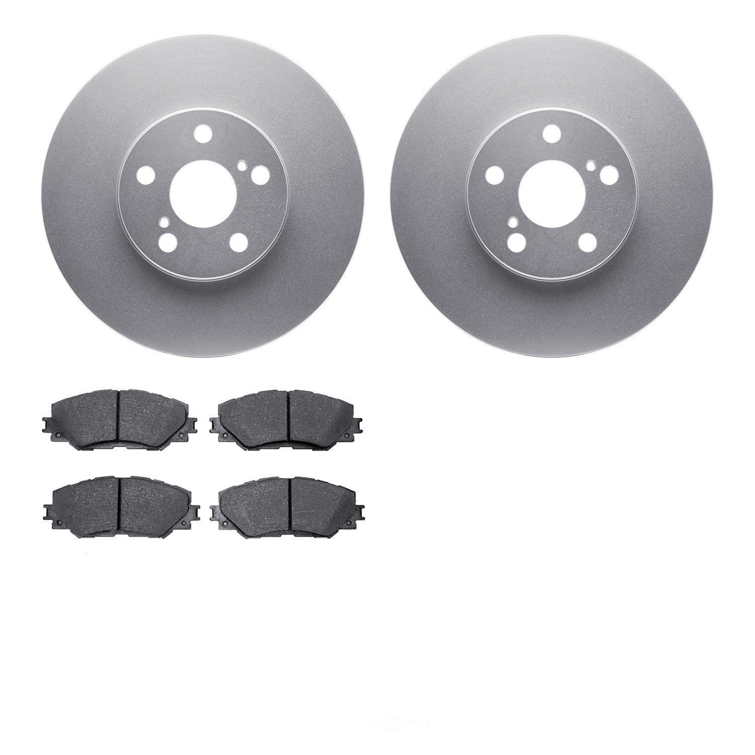 Dynamic Friction Company 4502-76138 DFC GEOSPEC Rotors with 5000 Advanced Brake Pads