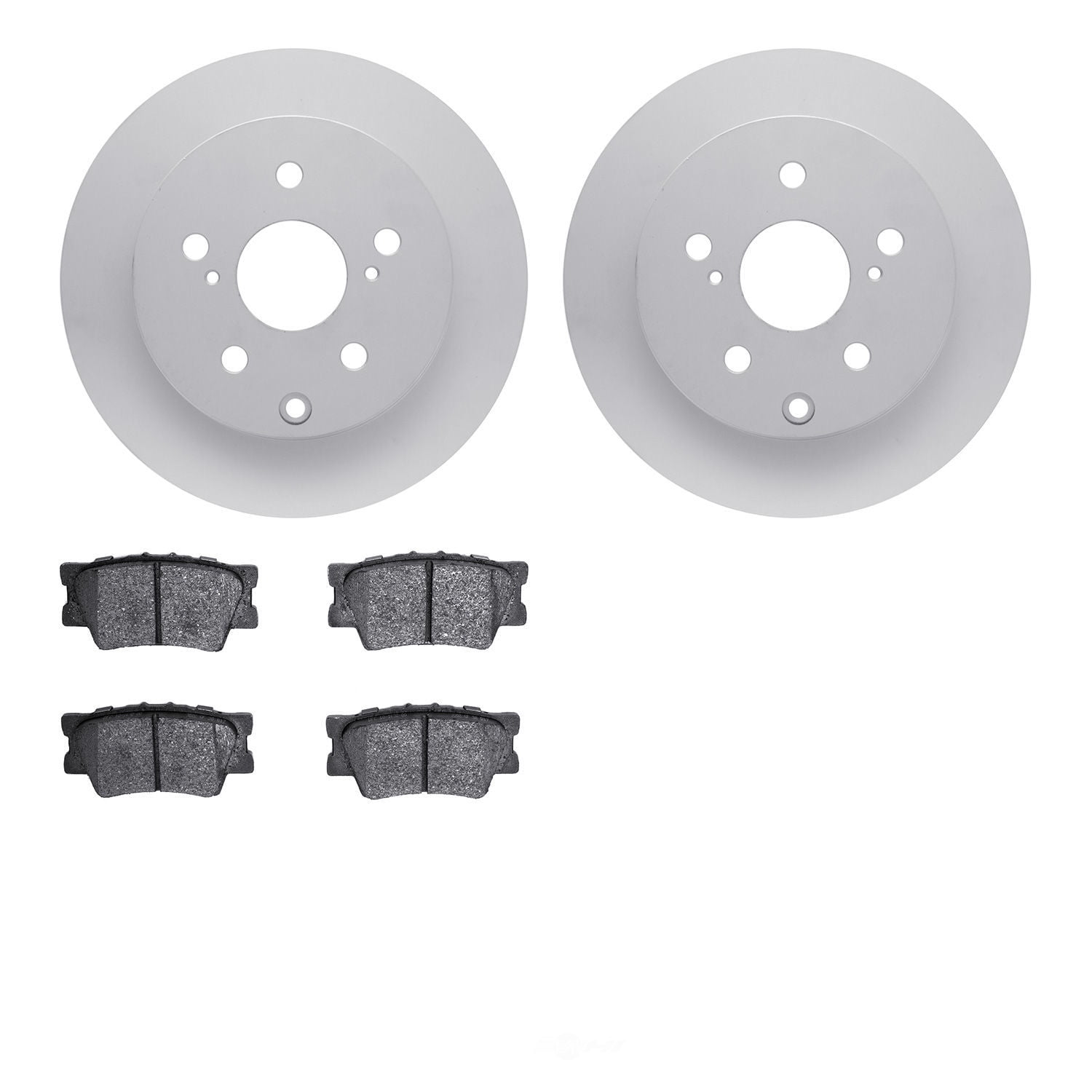 Dynamic Friction Company 4502-76141 DFC GEOSPEC Rotors with 5000 Advanced Brake Pads