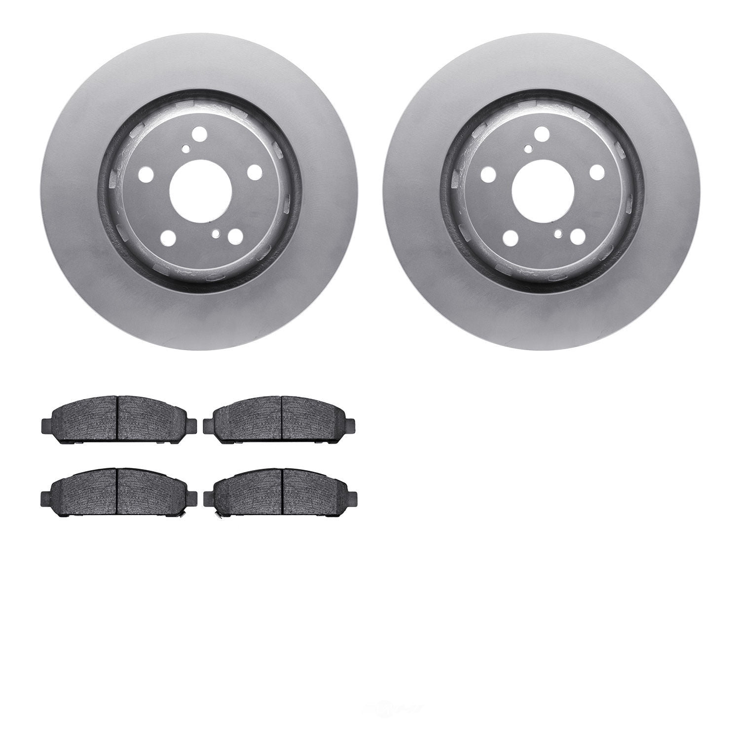 Dynamic Friction Company 4502-76142 DFC GEOSPEC Rotors with 5000 Advanced Brake Pads