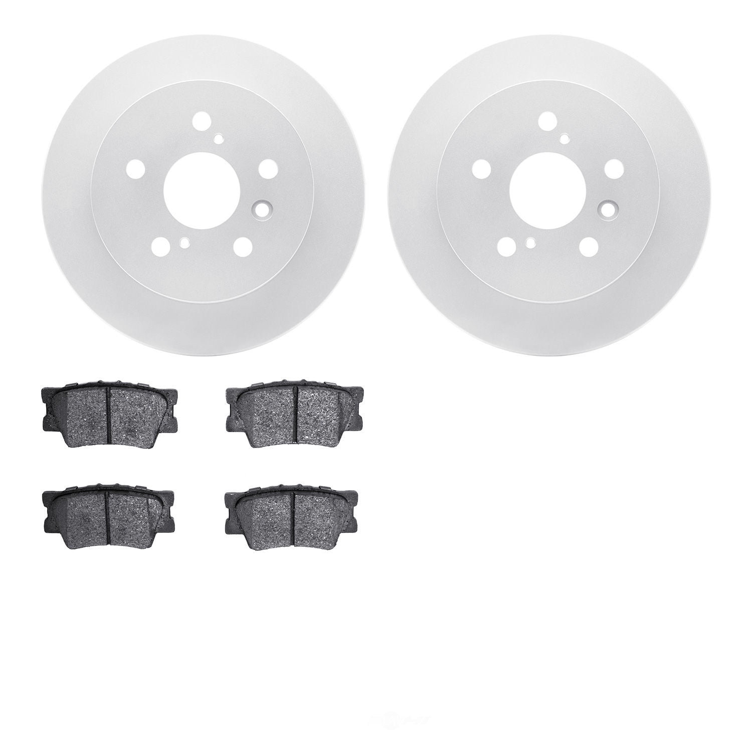Dynamic Friction Company 4502-76149 DFC GEOSPEC Rotors with 5000 Advanced Brake Pads