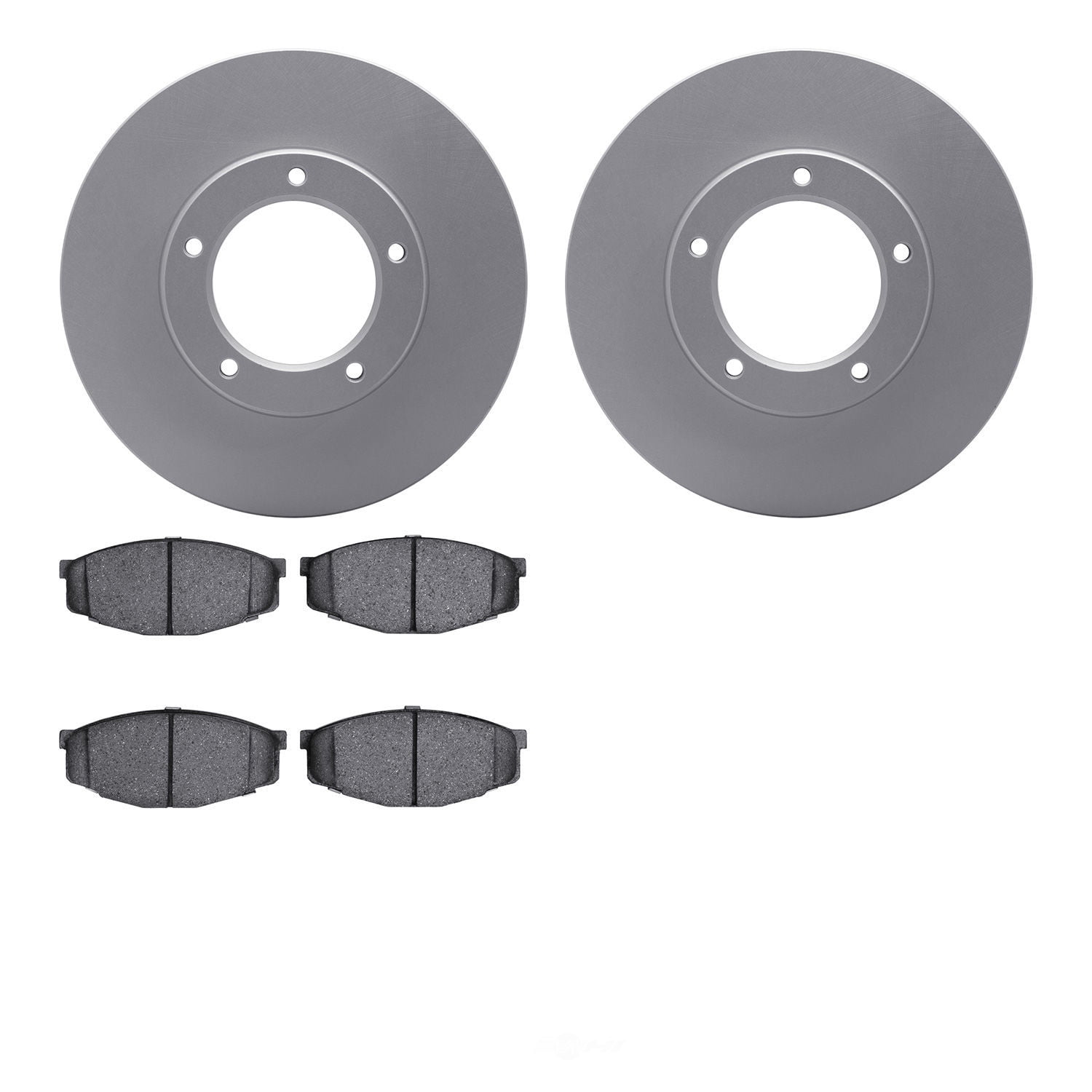 Dynamic Friction Company 4502-76150 DFC GEOSPEC Rotors with 5000 Advanced Brake Pads
