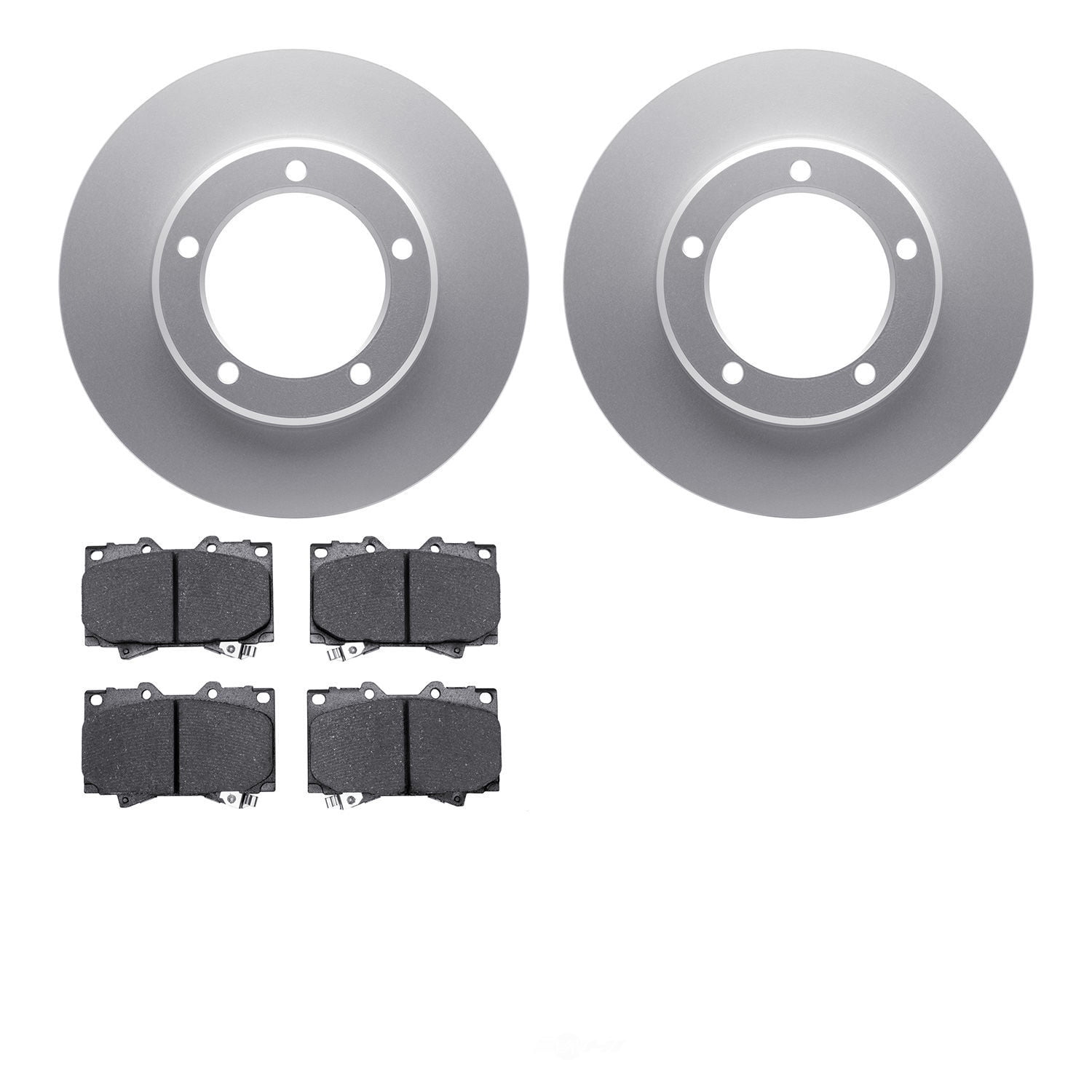 Dynamic Friction Company 4502-76153 DFC GEOSPEC Rotors with 5000 Advanced Brake Pads