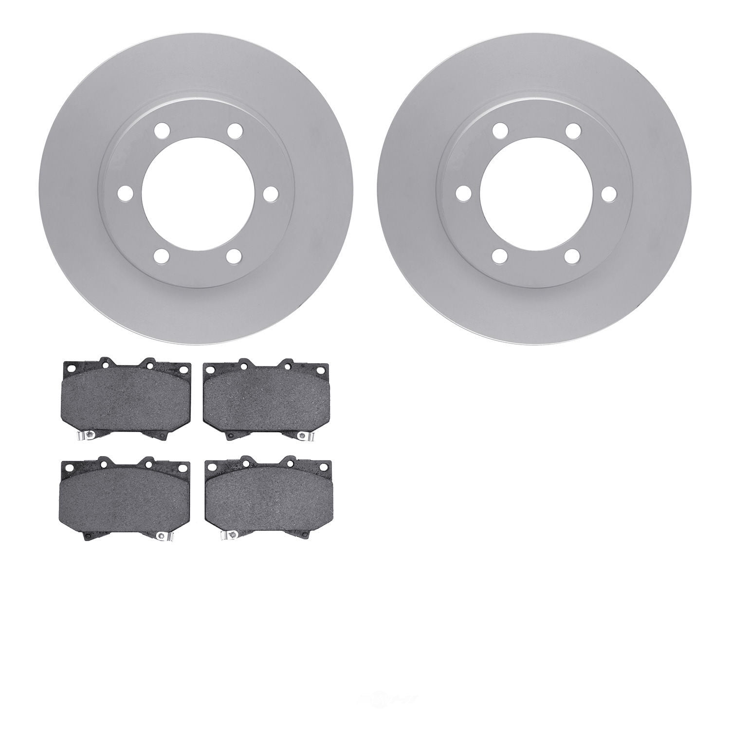 Dynamic Friction Company 4502-76162 DFC GEOSPEC Rotors with 5000 Advanced Brake Pads