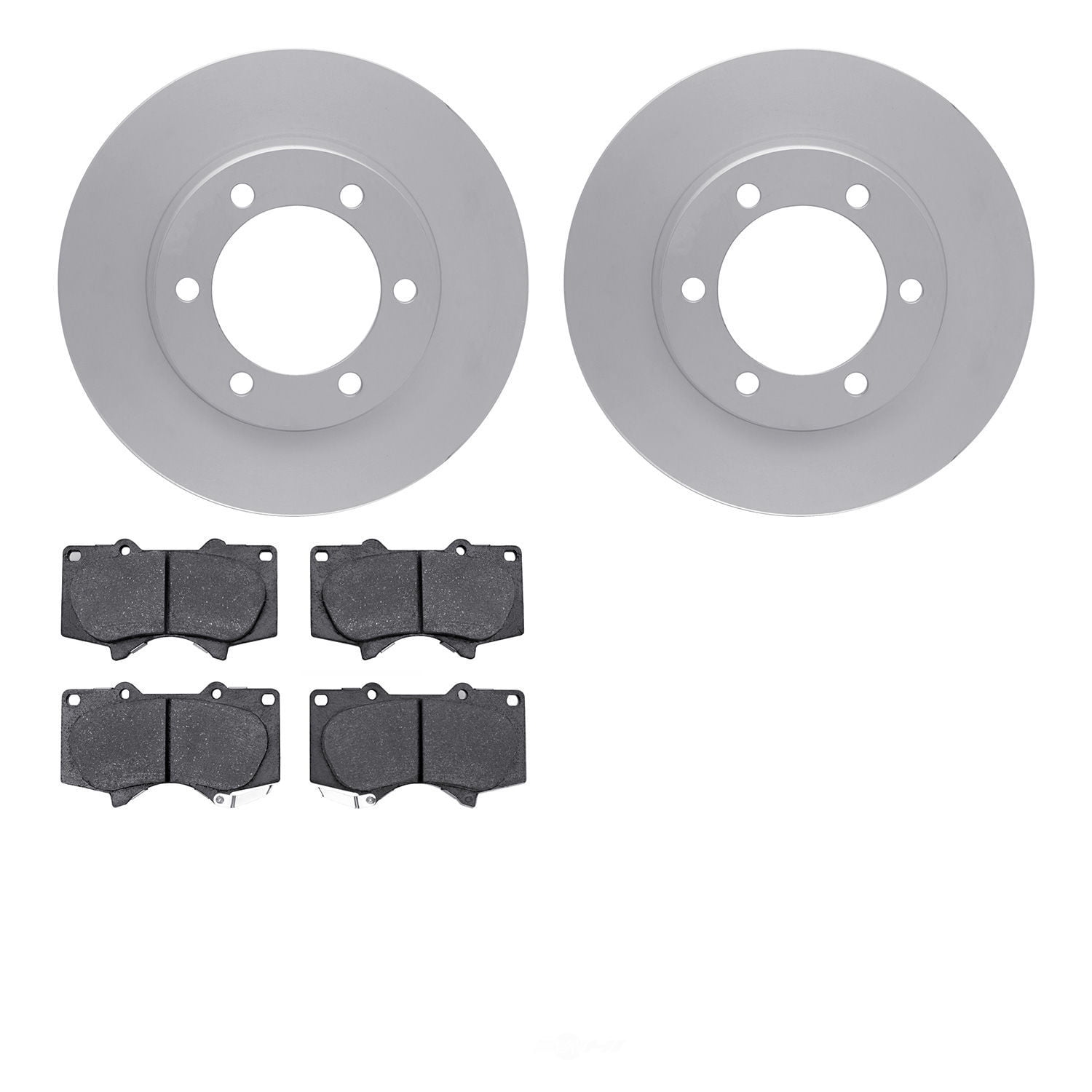Dynamic Friction Company 4502-76163 DFC GEOSPEC Rotors with 5000 Advanced Brake Pads