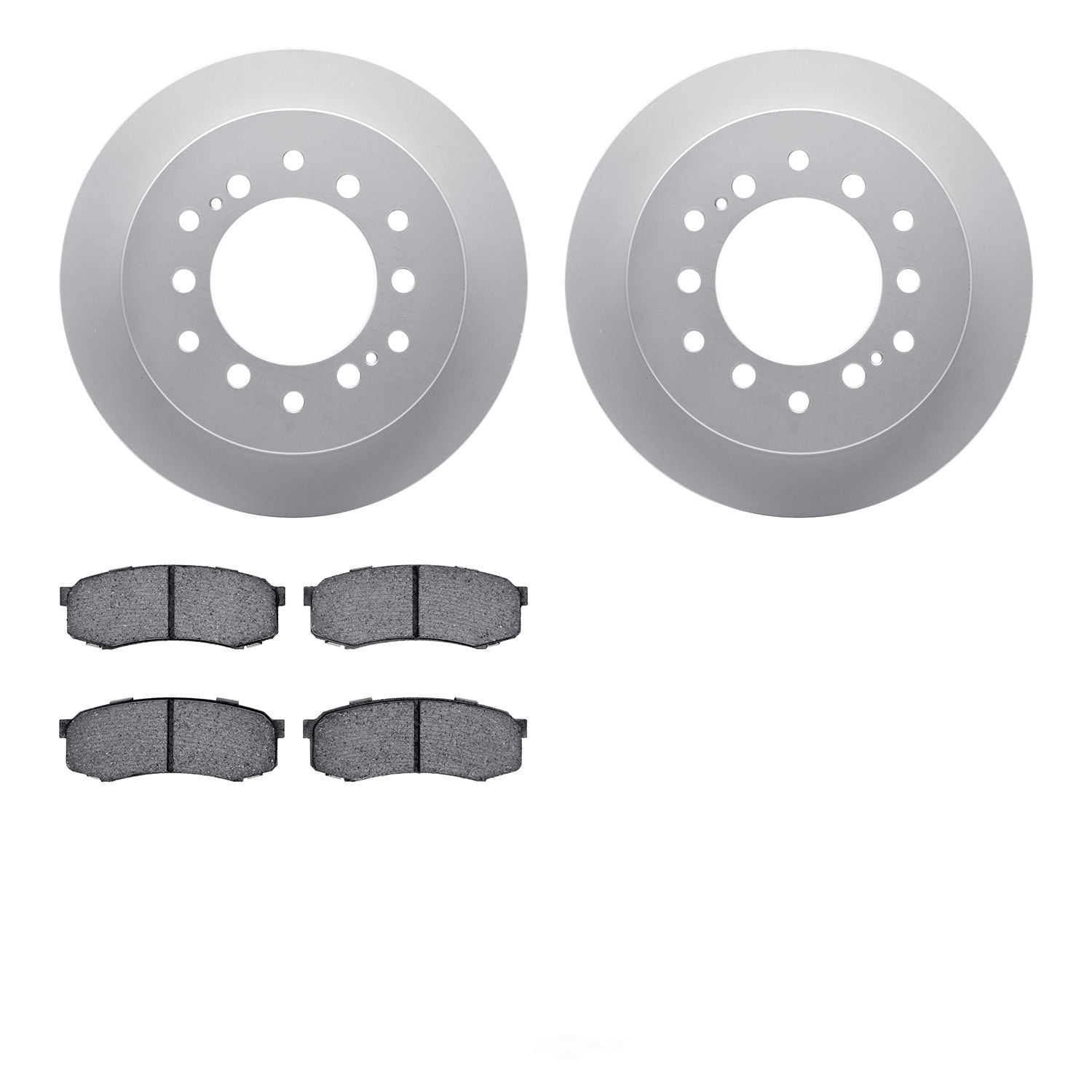 Dynamic Friction Company 4502-76166 DFC GEOSPEC Rotors with 5000 Advanced Brake Pads