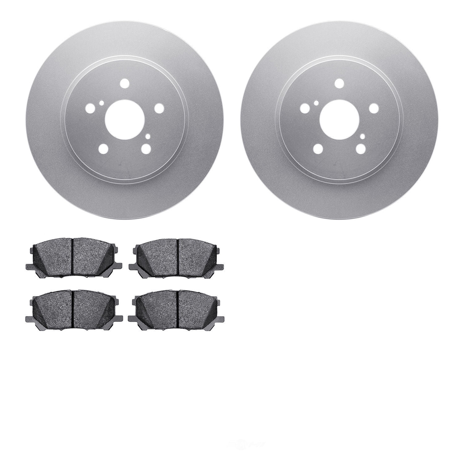 Dynamic Friction Company 4502-76168 DFC GEOSPEC Rotors with 5000 Advanced Brake Pads