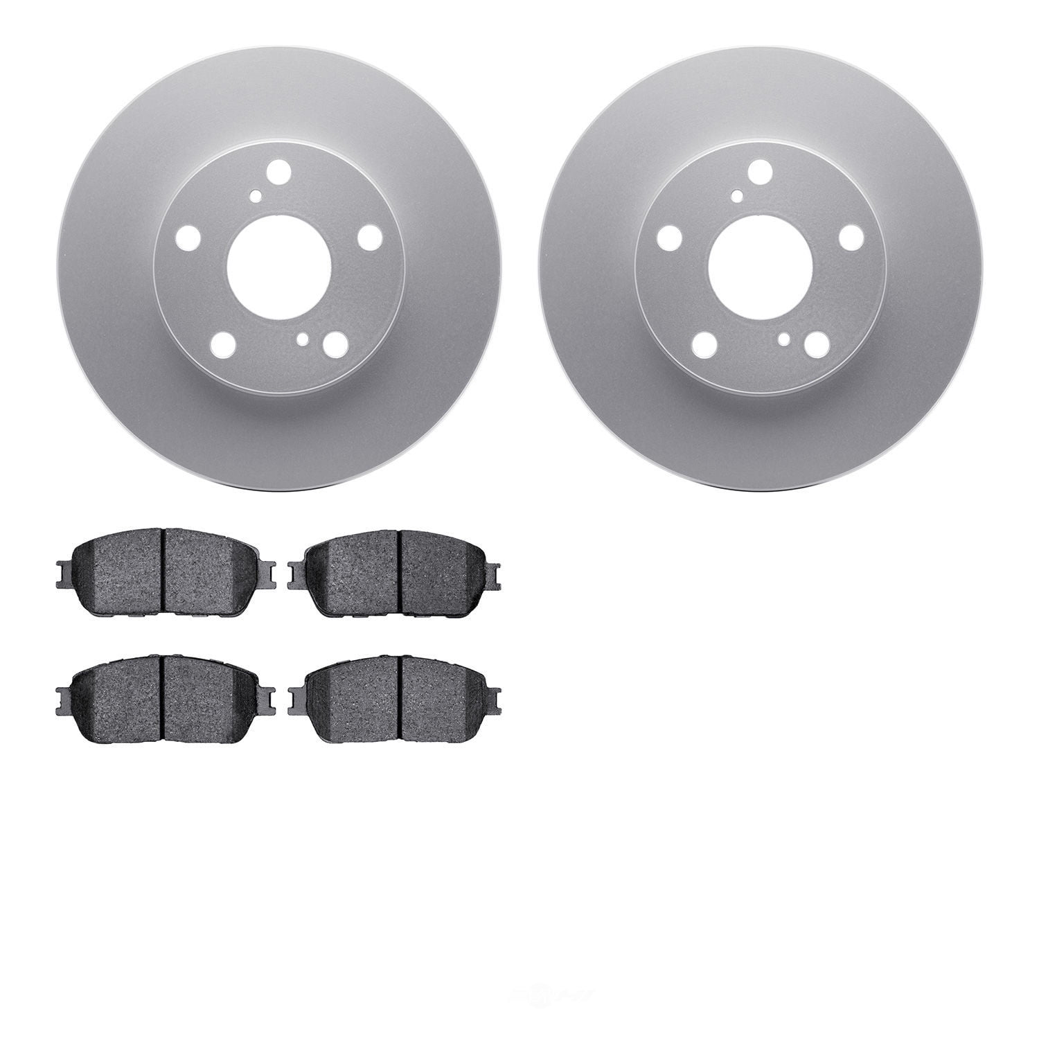 Dynamic Friction Company 4502-76172 DFC GEOSPEC Rotors with 5000 Advanced Brake Pads