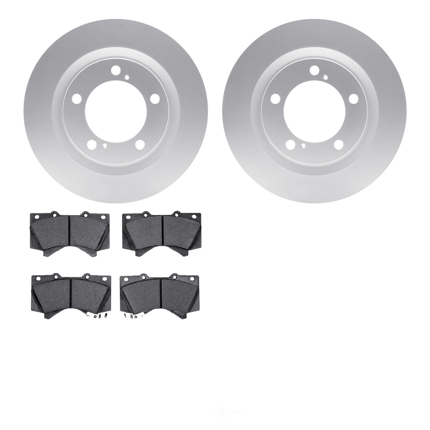 Dynamic Friction Company 4502-76175 DFC GEOSPEC Rotors with 5000 Advanced Brake Pads
