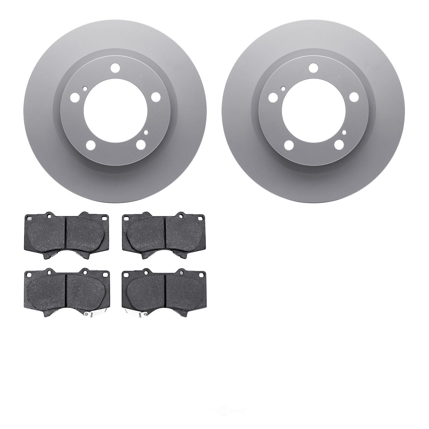 Dynamic Friction Company 4502-76182 DFC GEOSPEC Rotors with 5000 Advanced Brake Pads