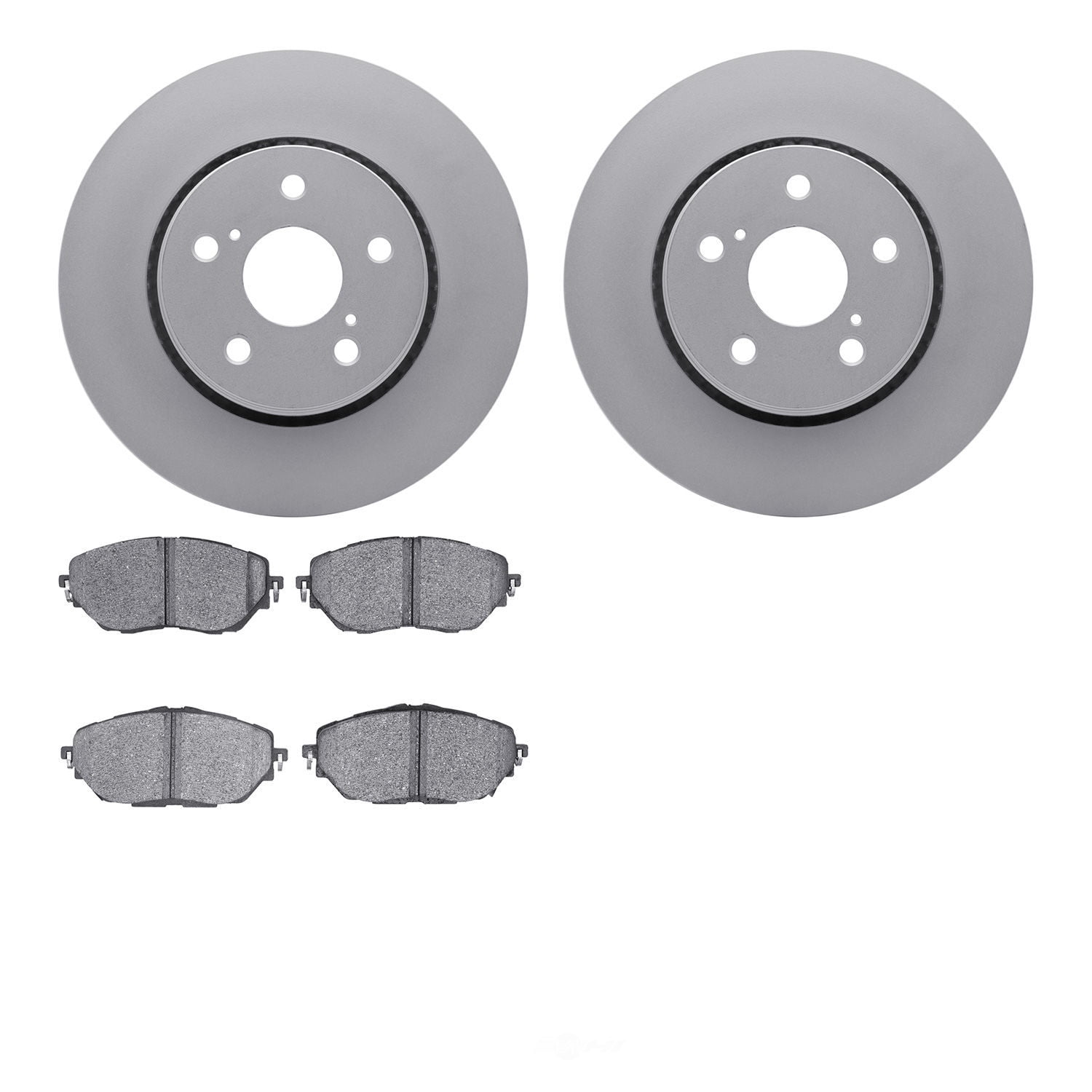 Dynamic Friction Company 4502-76187 DFC GEOSPEC Rotors with 5000 Advanced Brake Pads